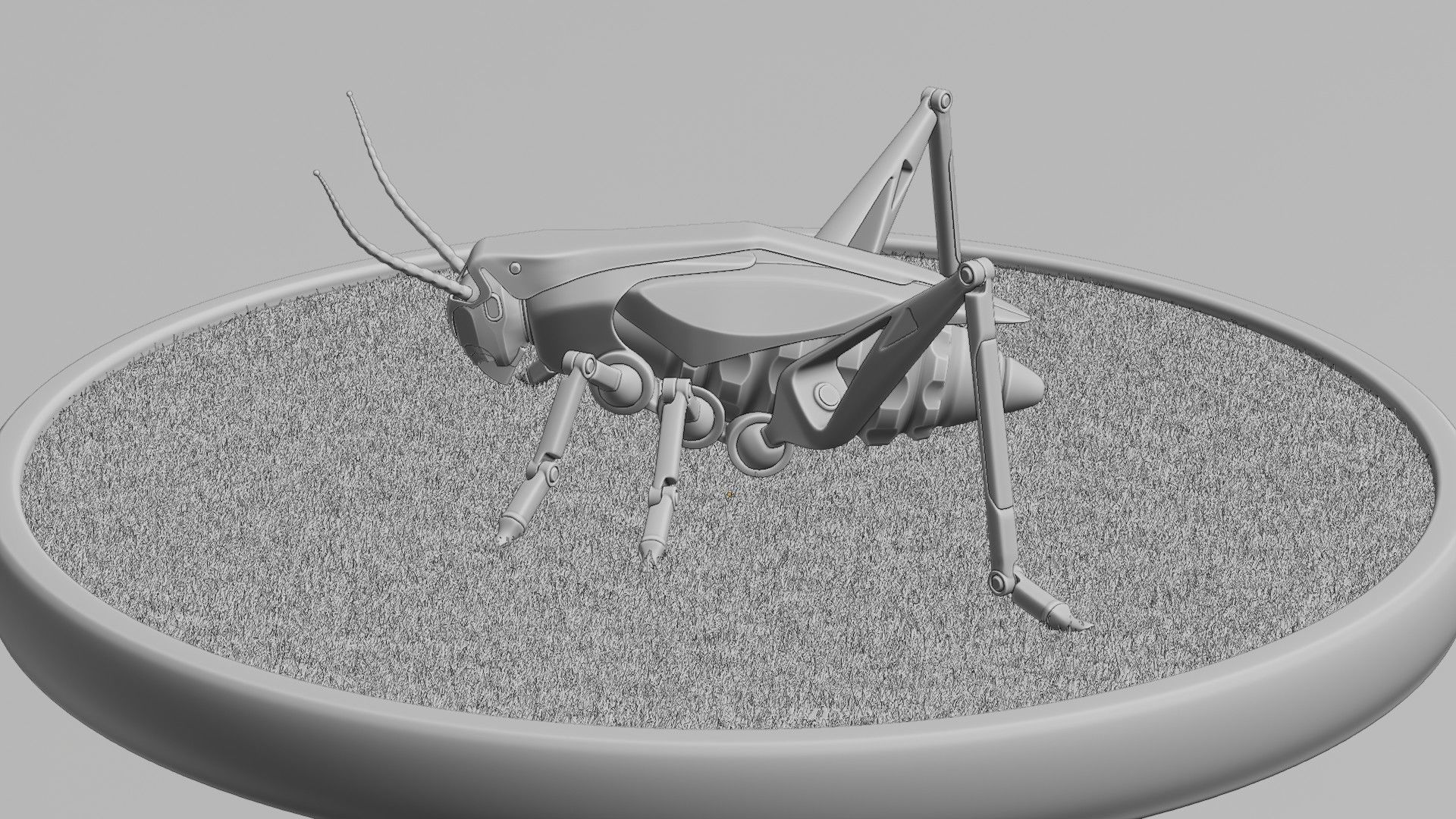 Grasshopper - an innovative explosive device Low-poly 3D model_8