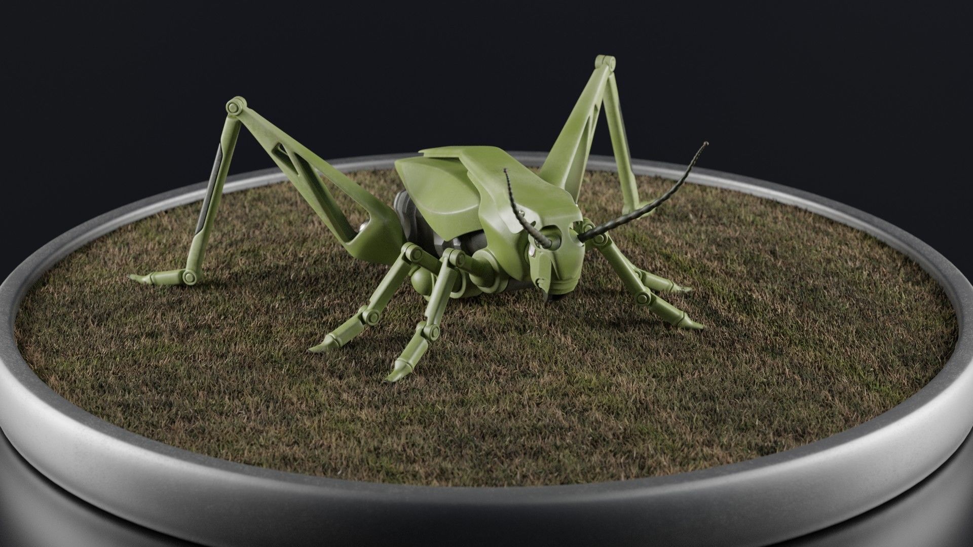 Grasshopper - an innovative explosive device Low-poly 3D model_20