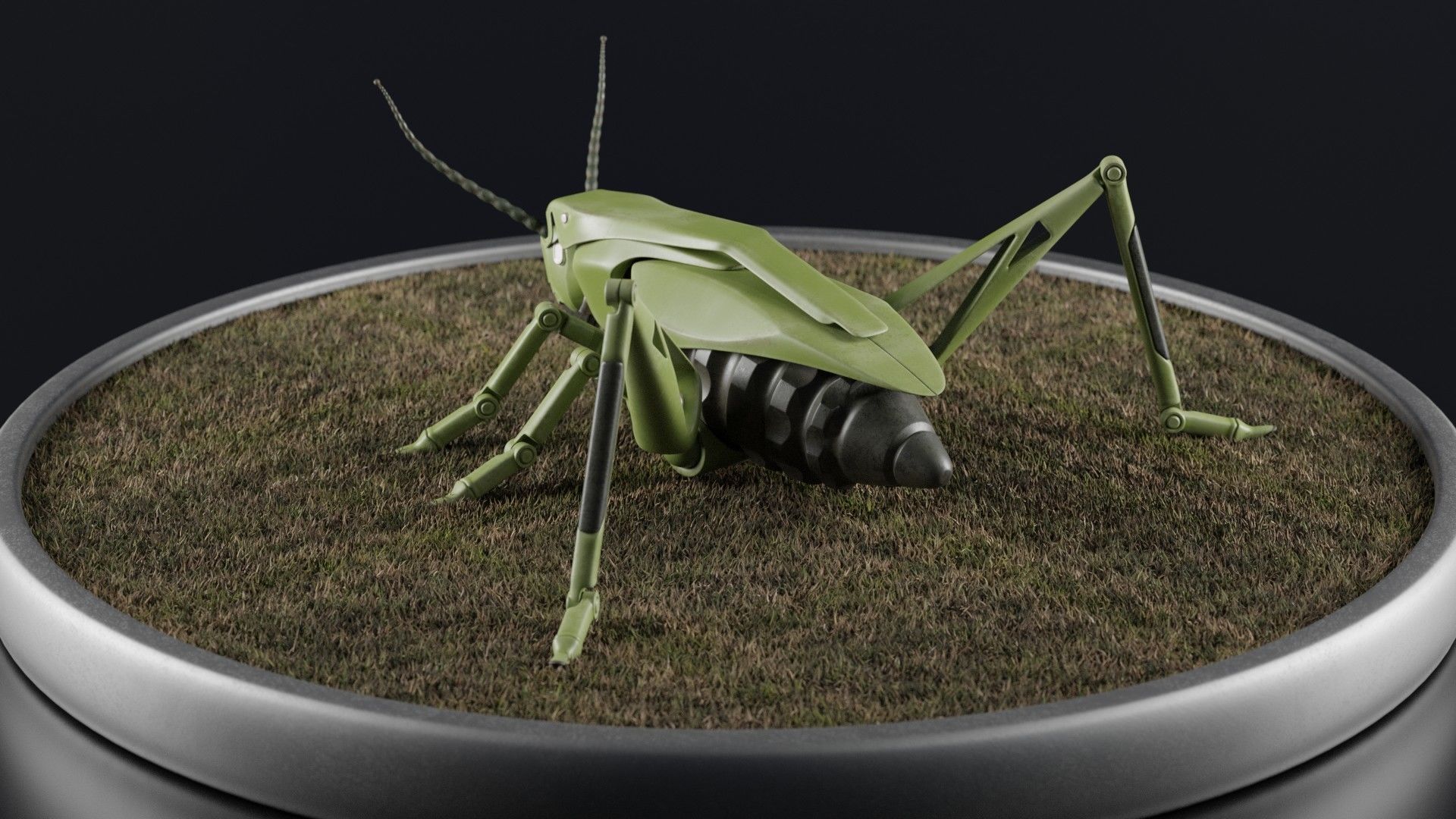 Grasshopper - an innovative explosive device Low-poly 3D model_22
