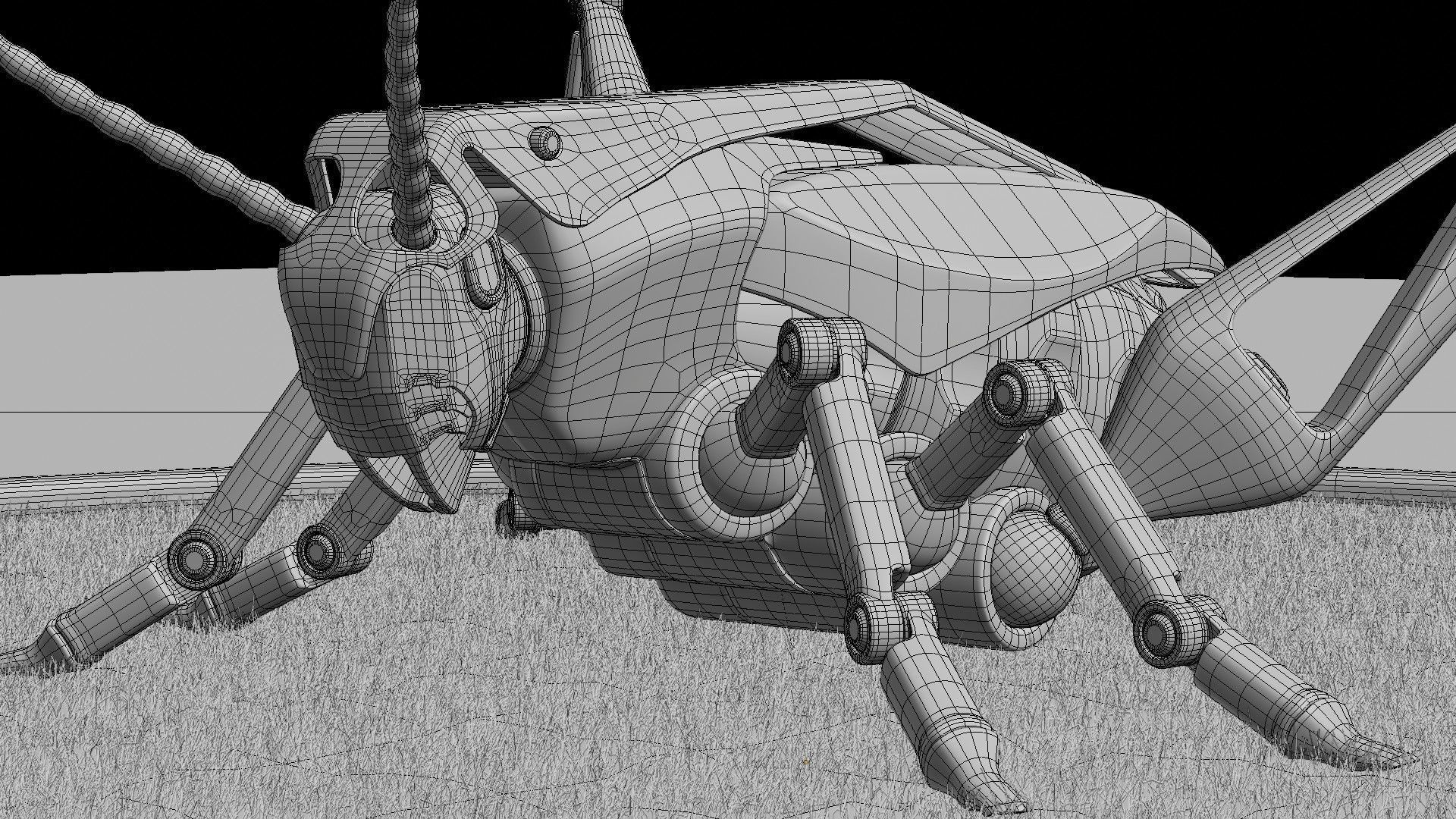 Grasshopper - an innovative explosive device Low-poly 3D model_15