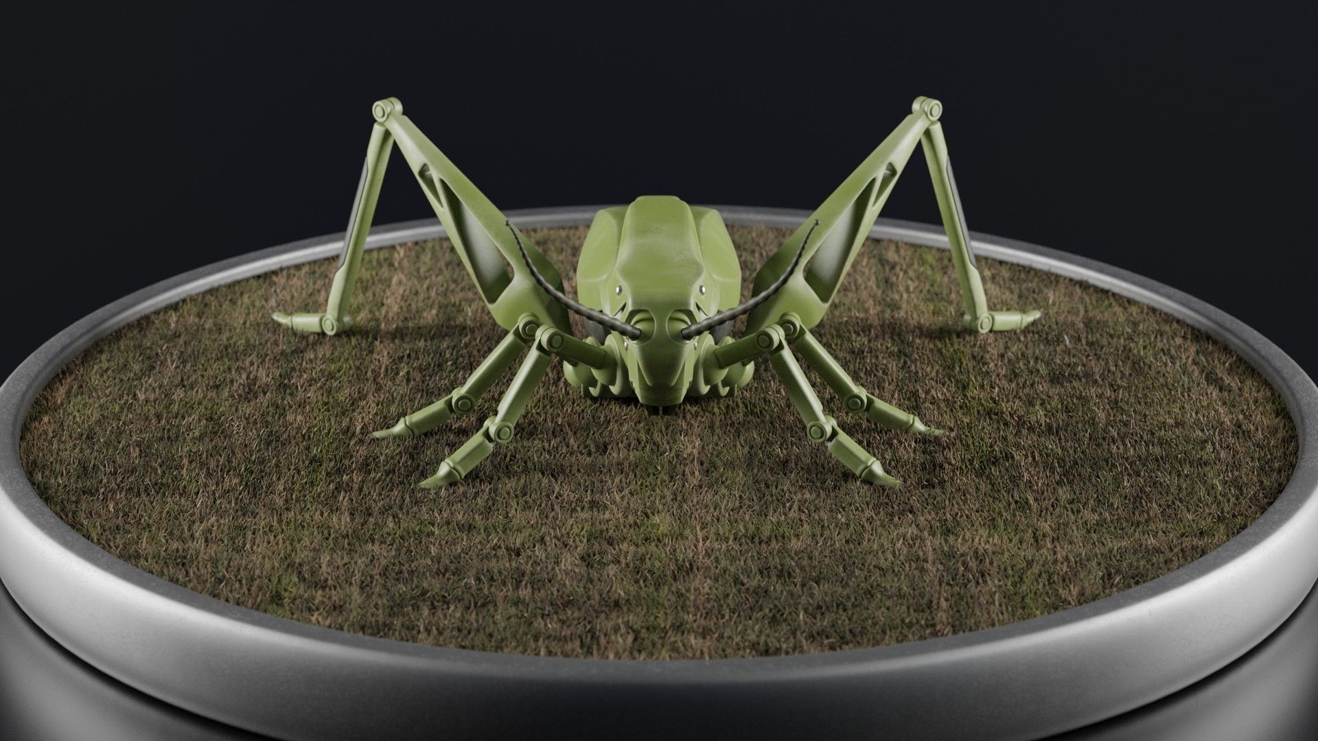 Grasshopper - an innovative explosive device Low-poly 3D model_23