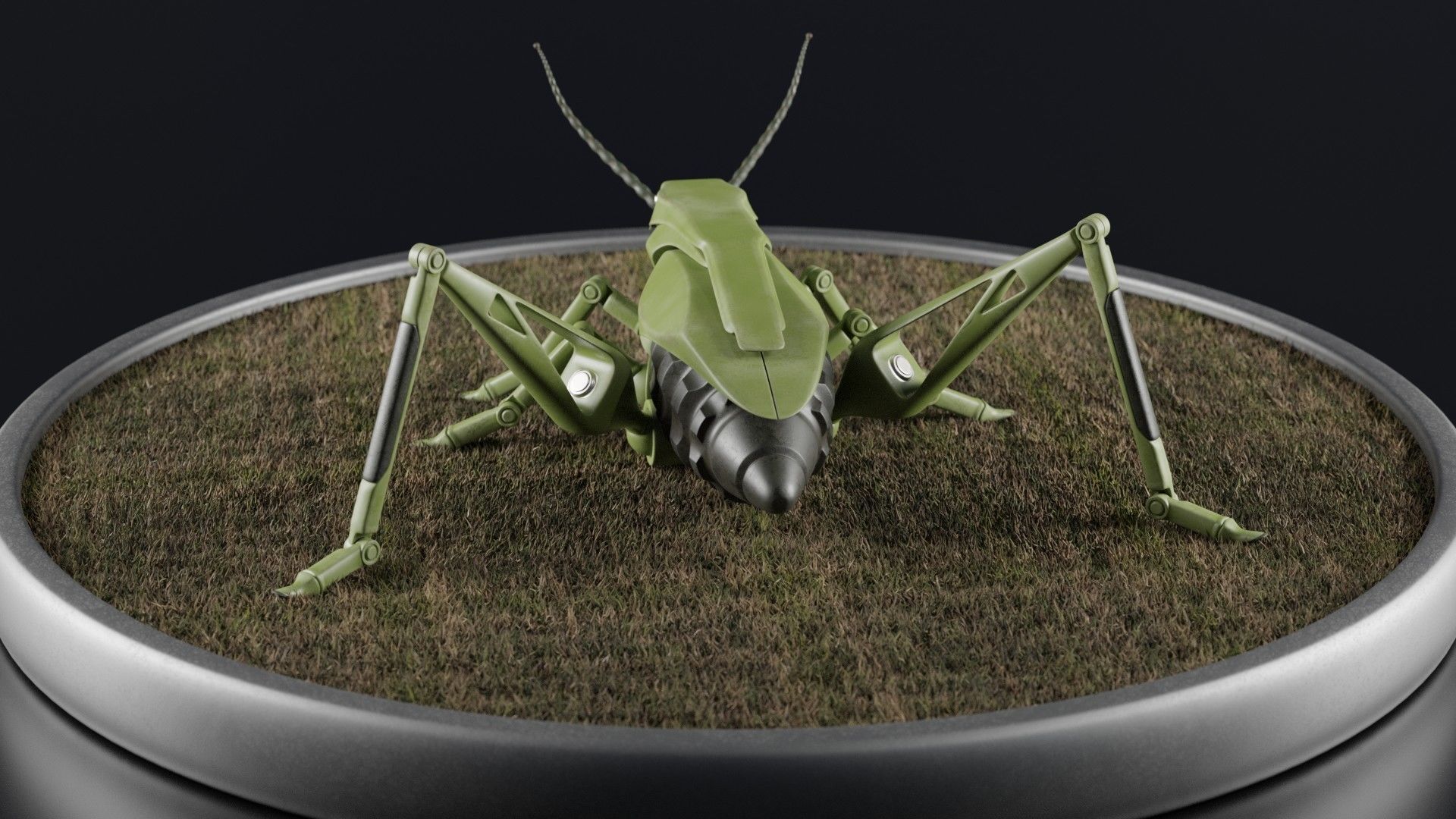 Grasshopper - an innovative explosive device Low-poly 3D model_19