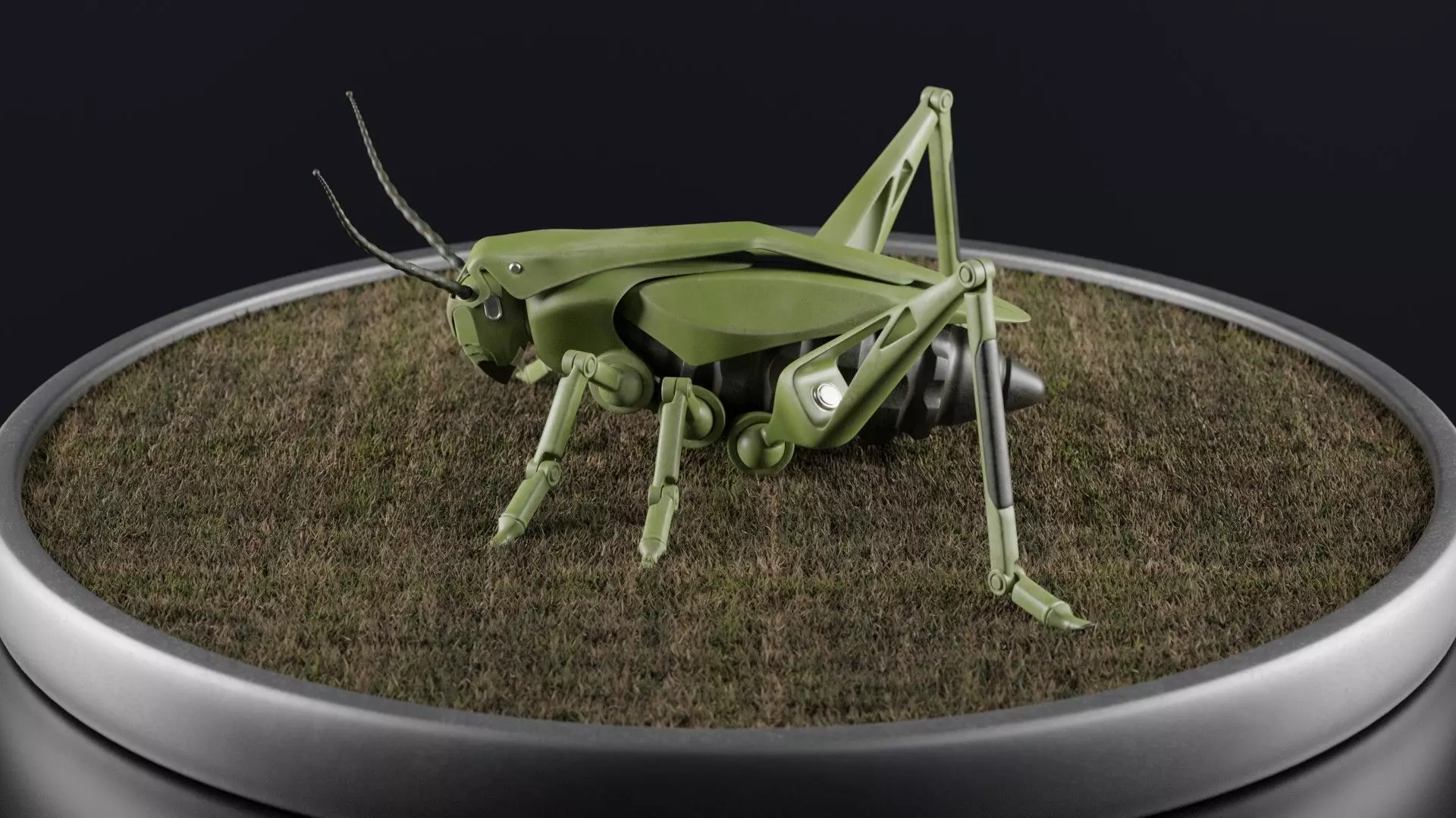 Grasshopper - an innovative explosive device Low-poly 3D model_0