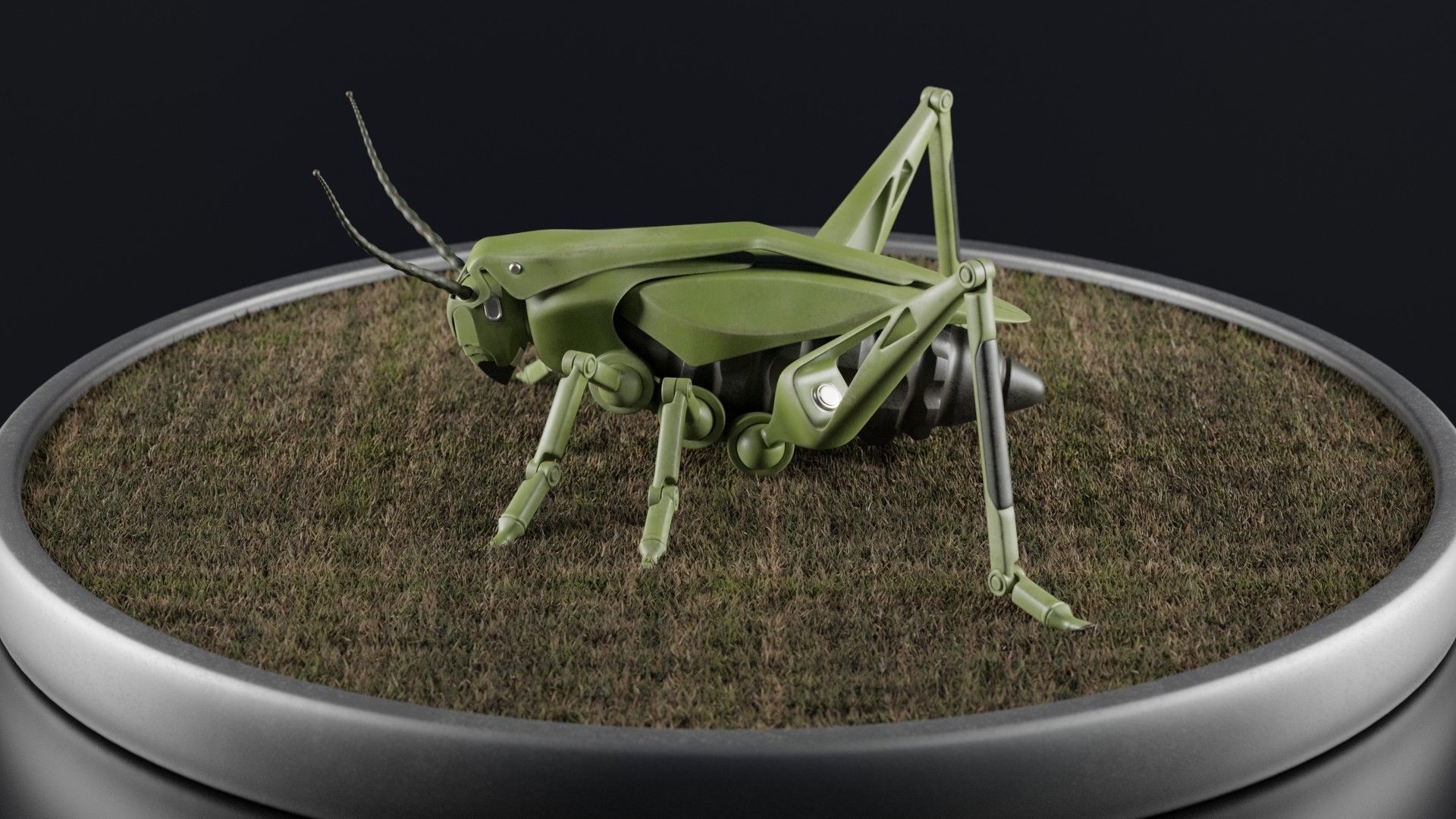 Grasshopper - an innovative explosive device Low-poly 3D model_18