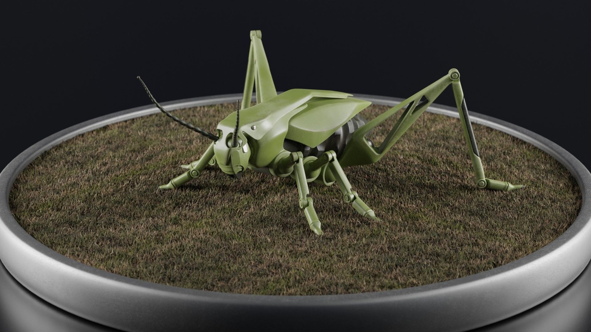 Grasshopper - an innovative explosive device Low-poly 3D model_13