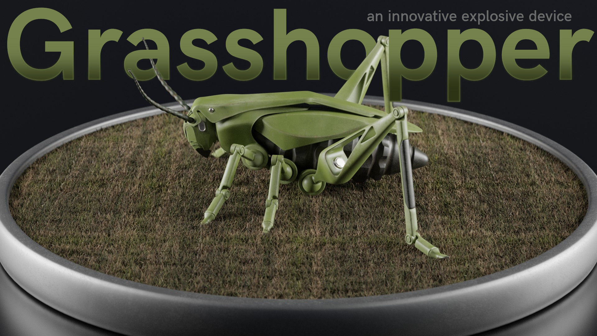Grasshopper - an innovative explosive device Low-poly 3D model_7
