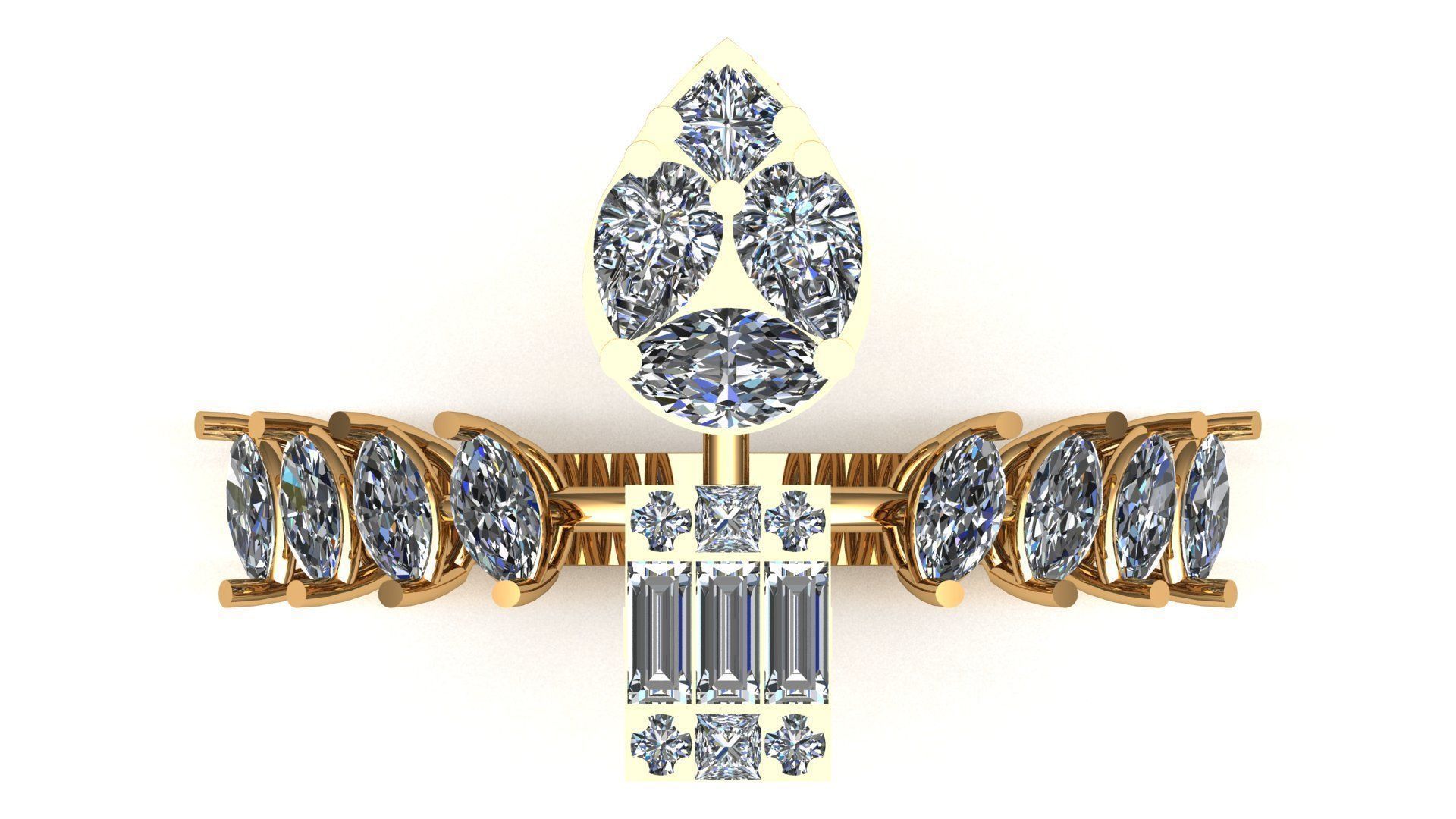 DIAMOND RING 3D print model_1