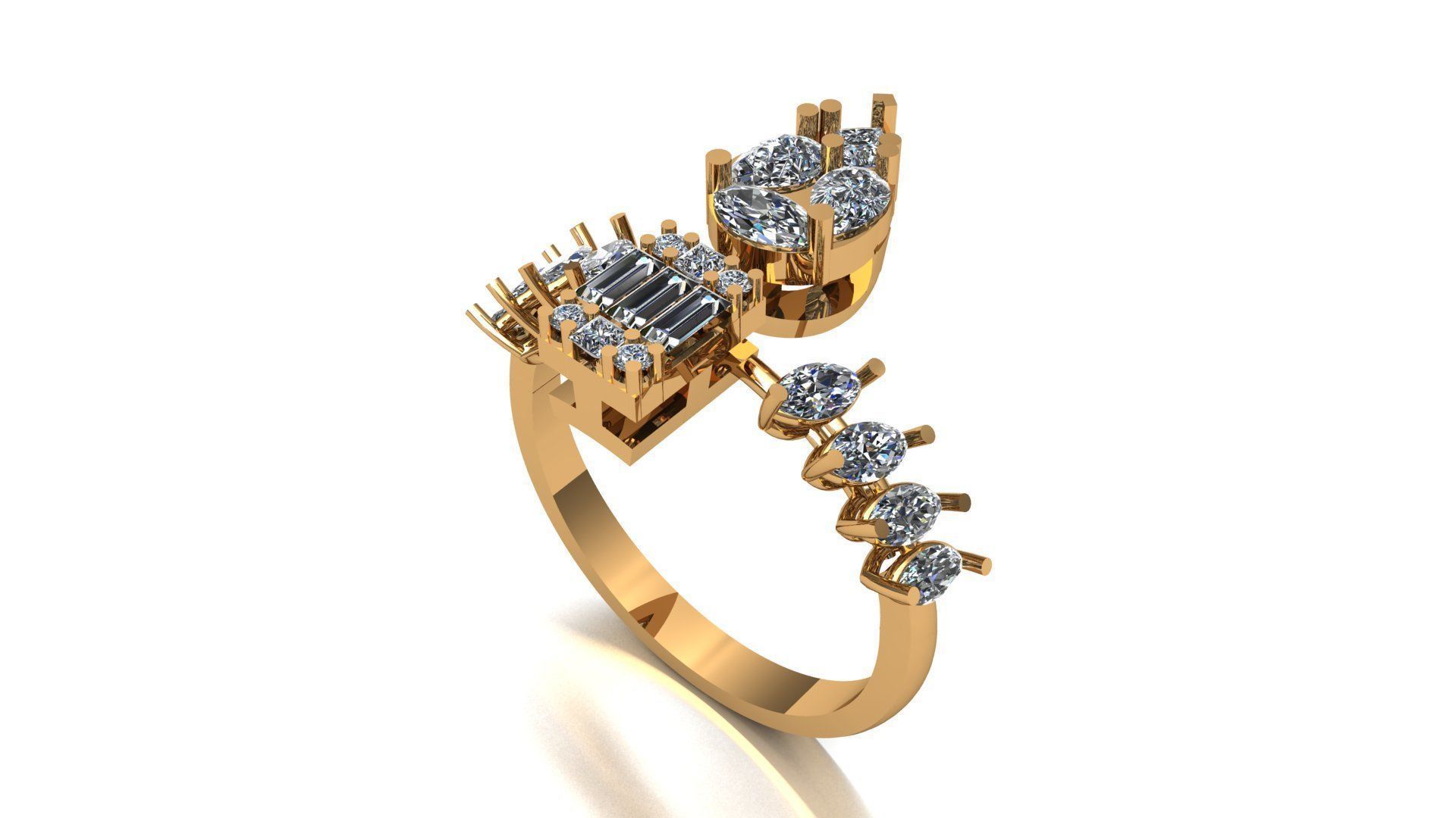 DIAMOND RING 3D print model_2