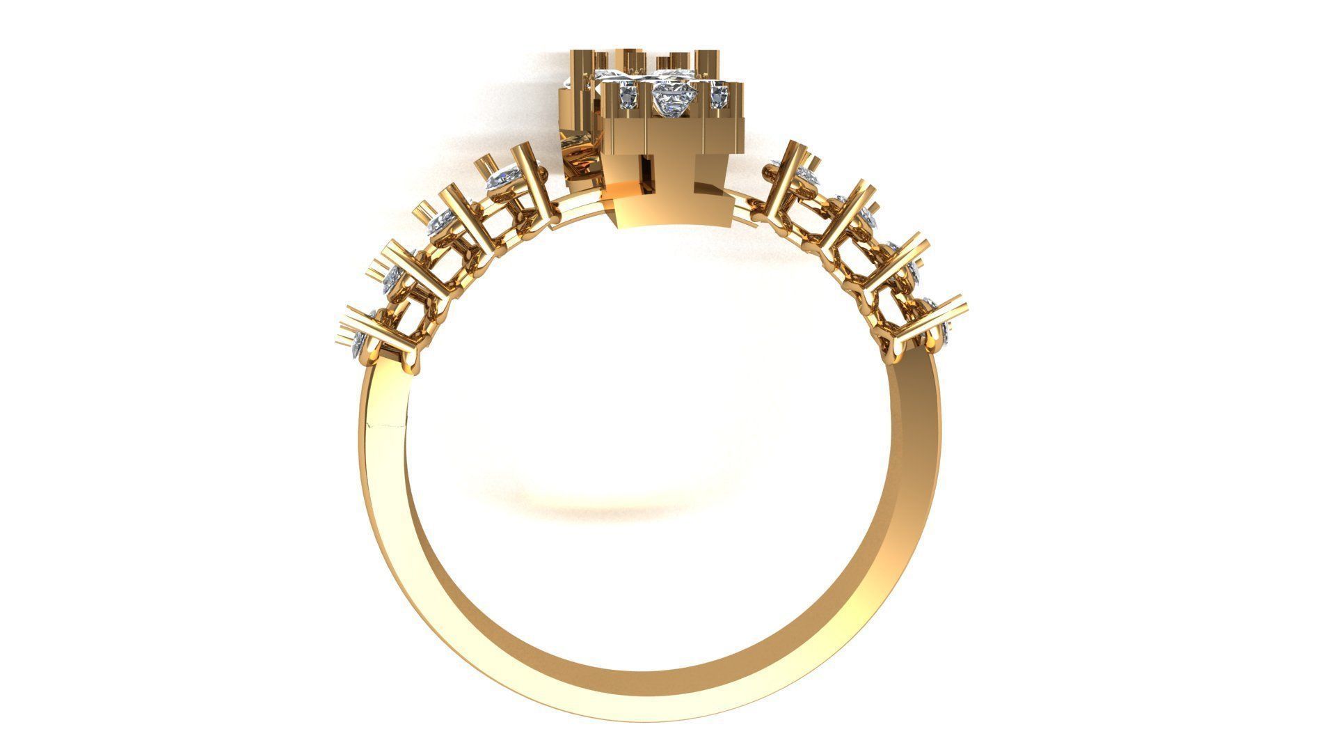 DIAMOND RING 3D print model_4