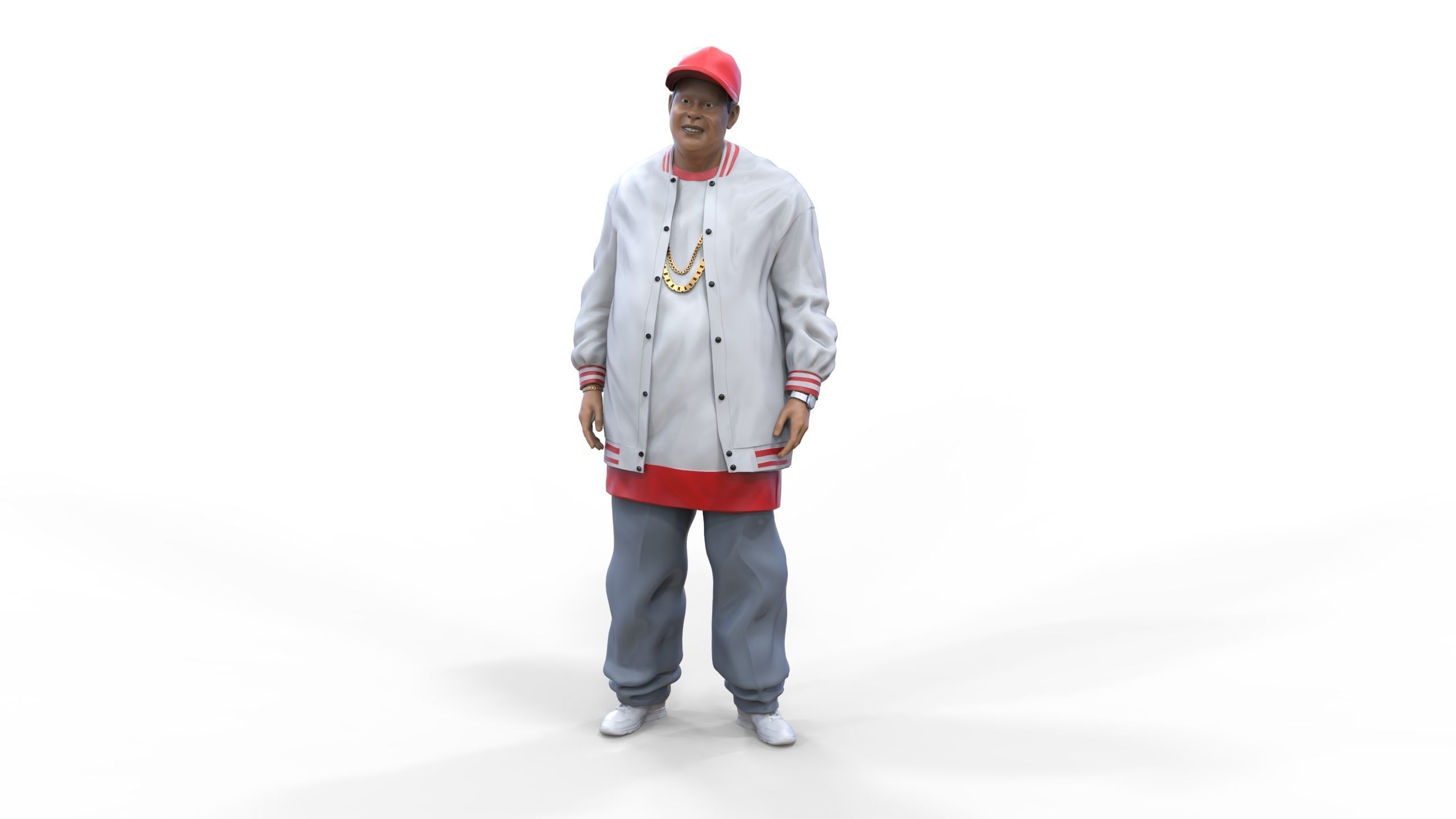 N3 Homies or hip hop Group 3D print model_5