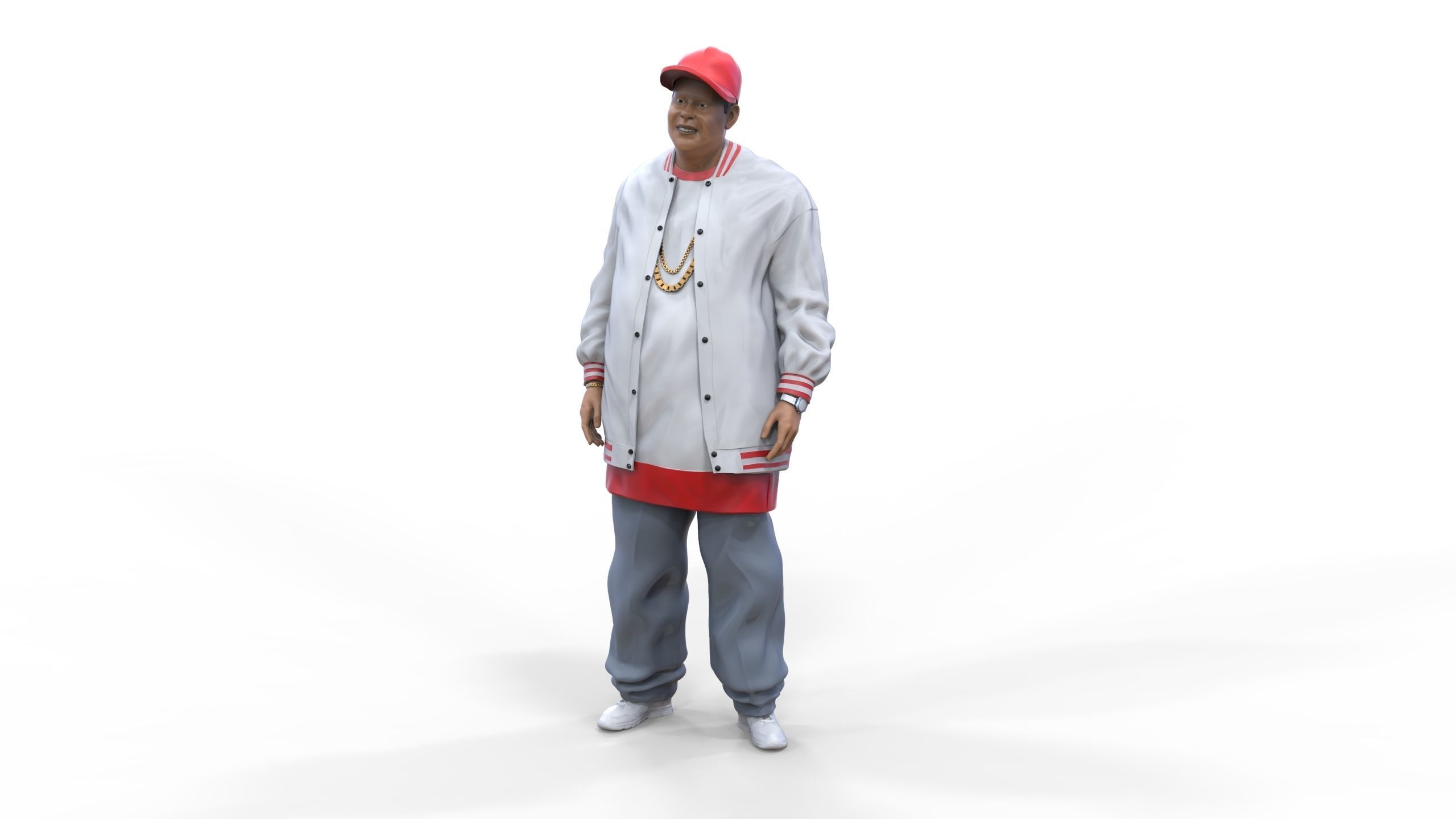 N3 Homies or hip hop Group 3D print model_6