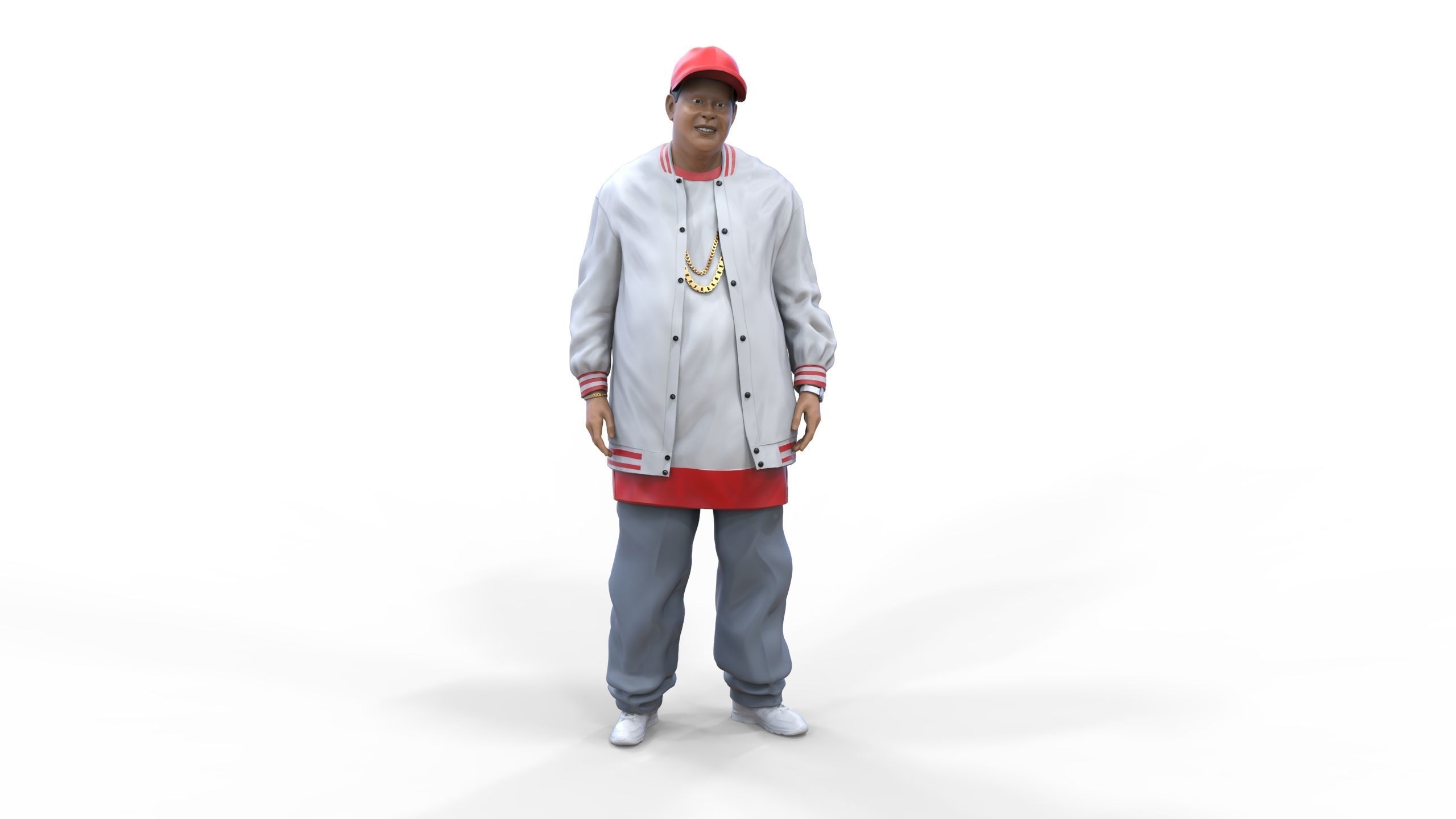 N3 Homies or hip hop Group 3D print model_3
