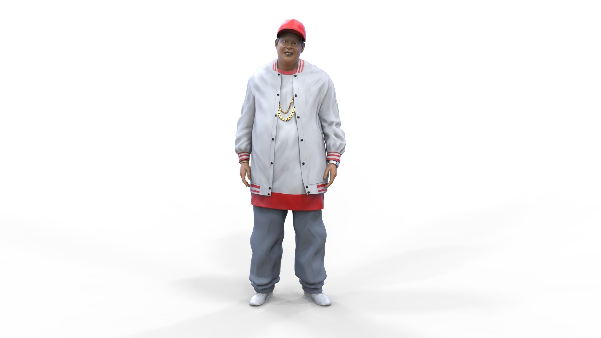 N3 Homies or hip hop Group 3D print model_4