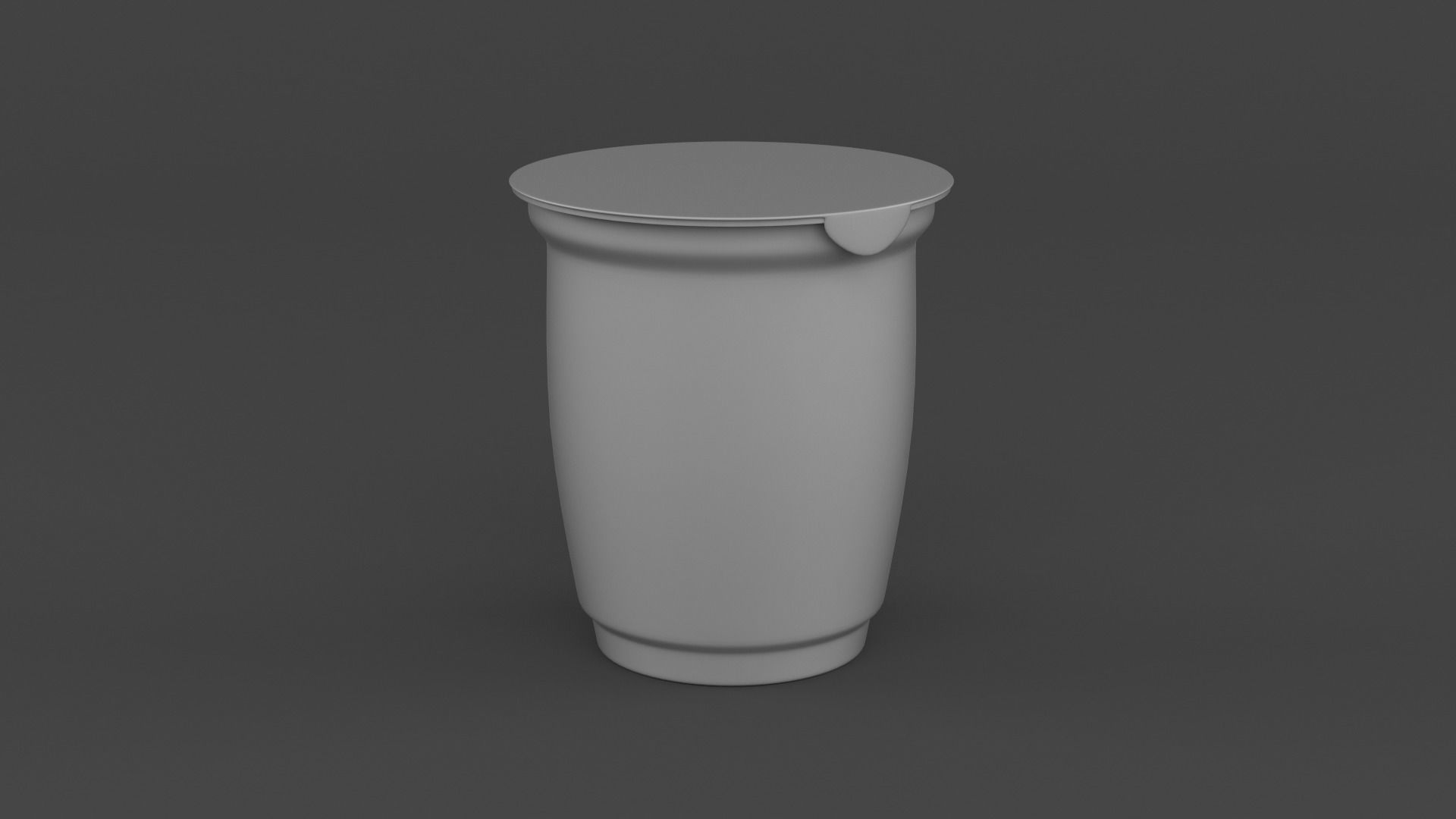 Plastic Yogurt Cups 3D model_6