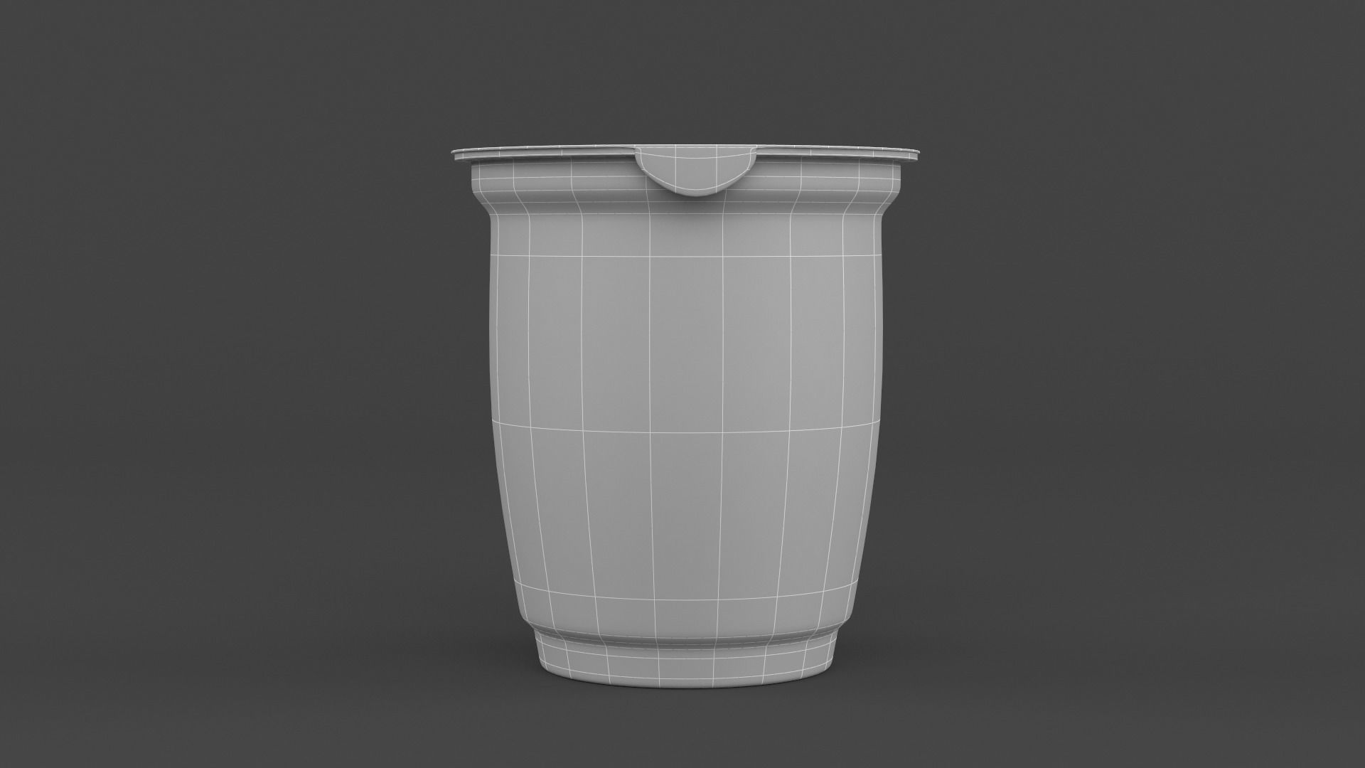 Plastic Yogurt Cups 3D model_16