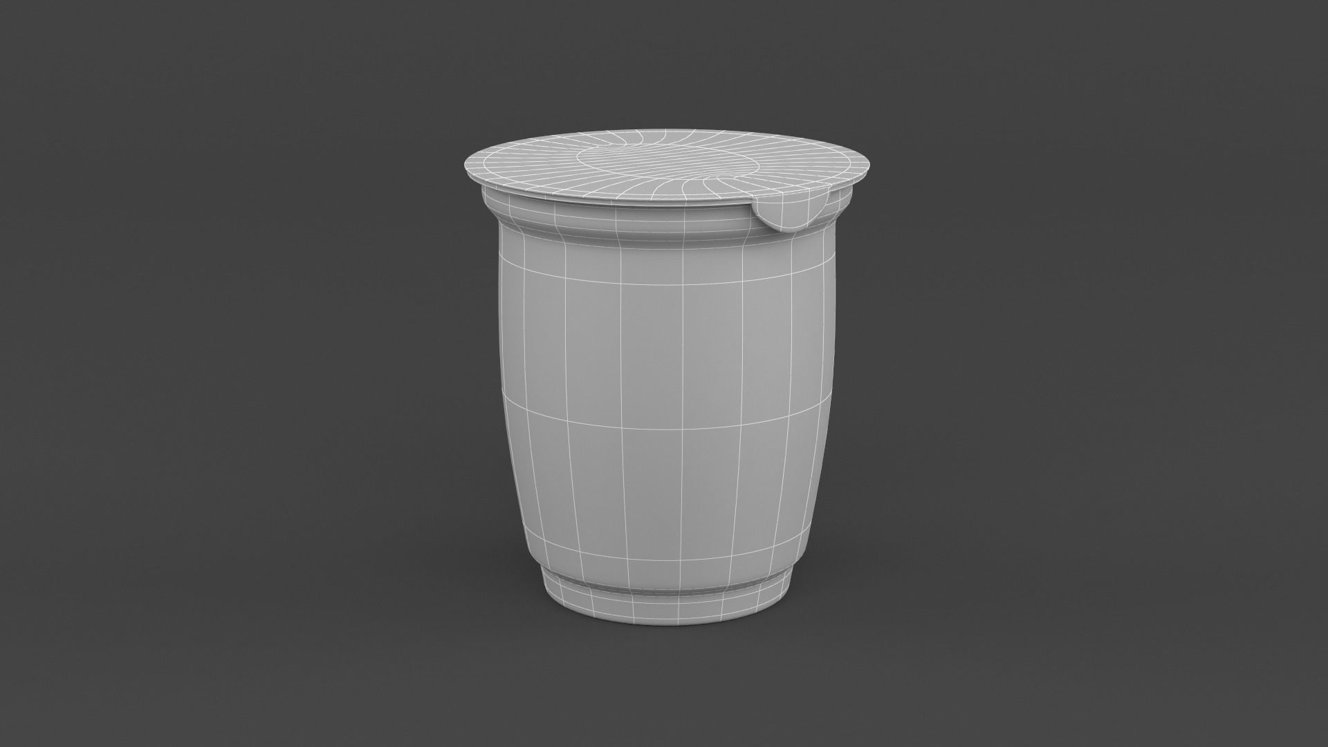 Plastic Yogurt Cups 3D model_17