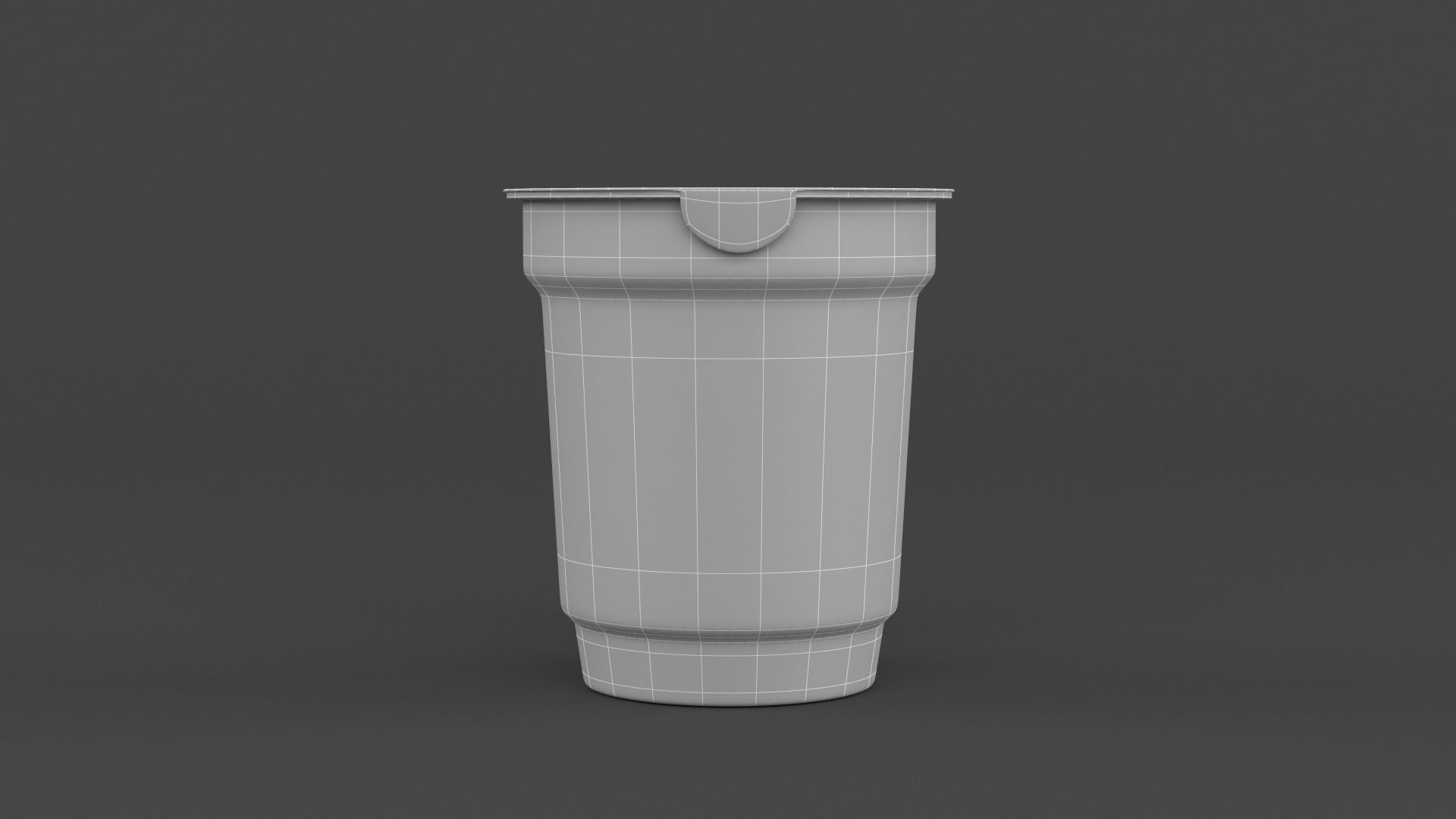 Plastic Yogurt Cups 3D model_12