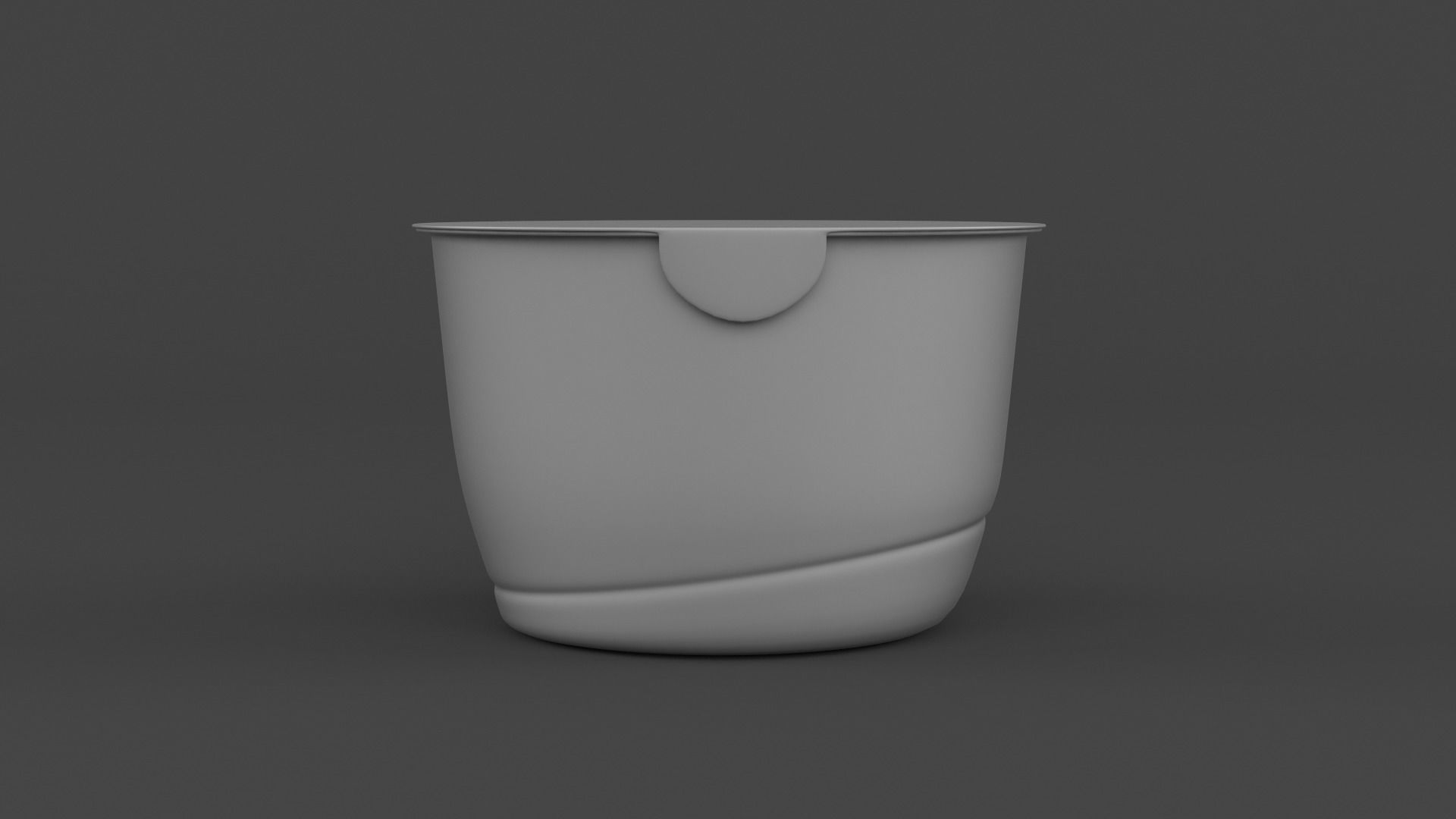 Plastic Yogurt Cups 3D model_9