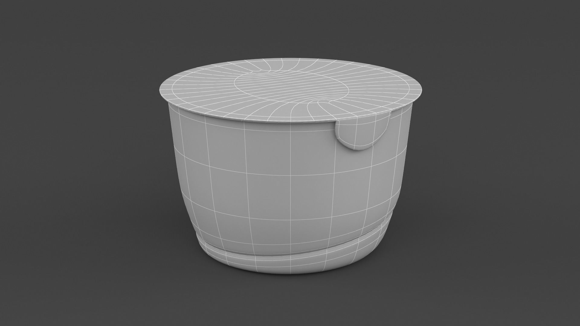 Plastic Yogurt Cups 3D model_21