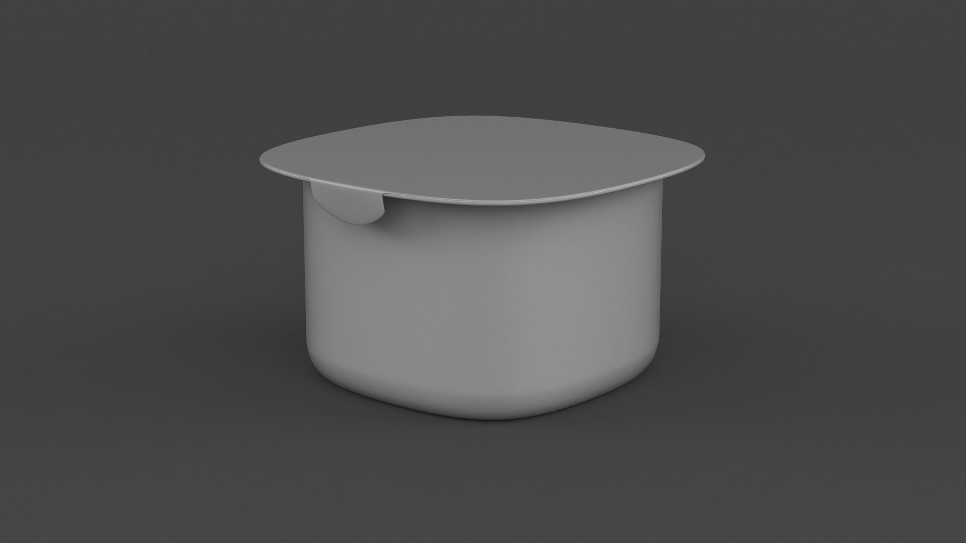 Plastic Yogurt Cups 3D model_8