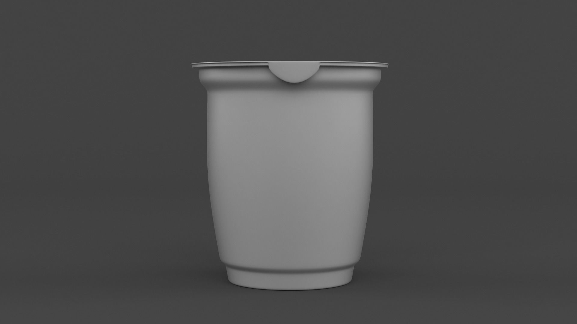 Plastic Yogurt Cups 3D model_5