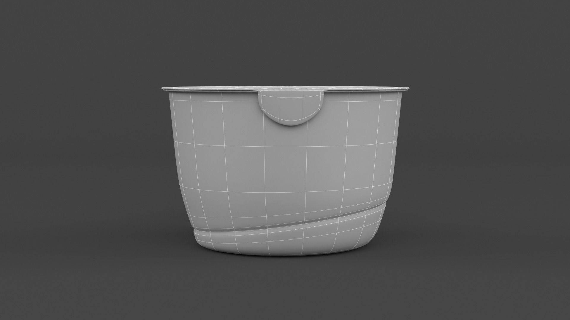 Plastic Yogurt Cups 3D model_20