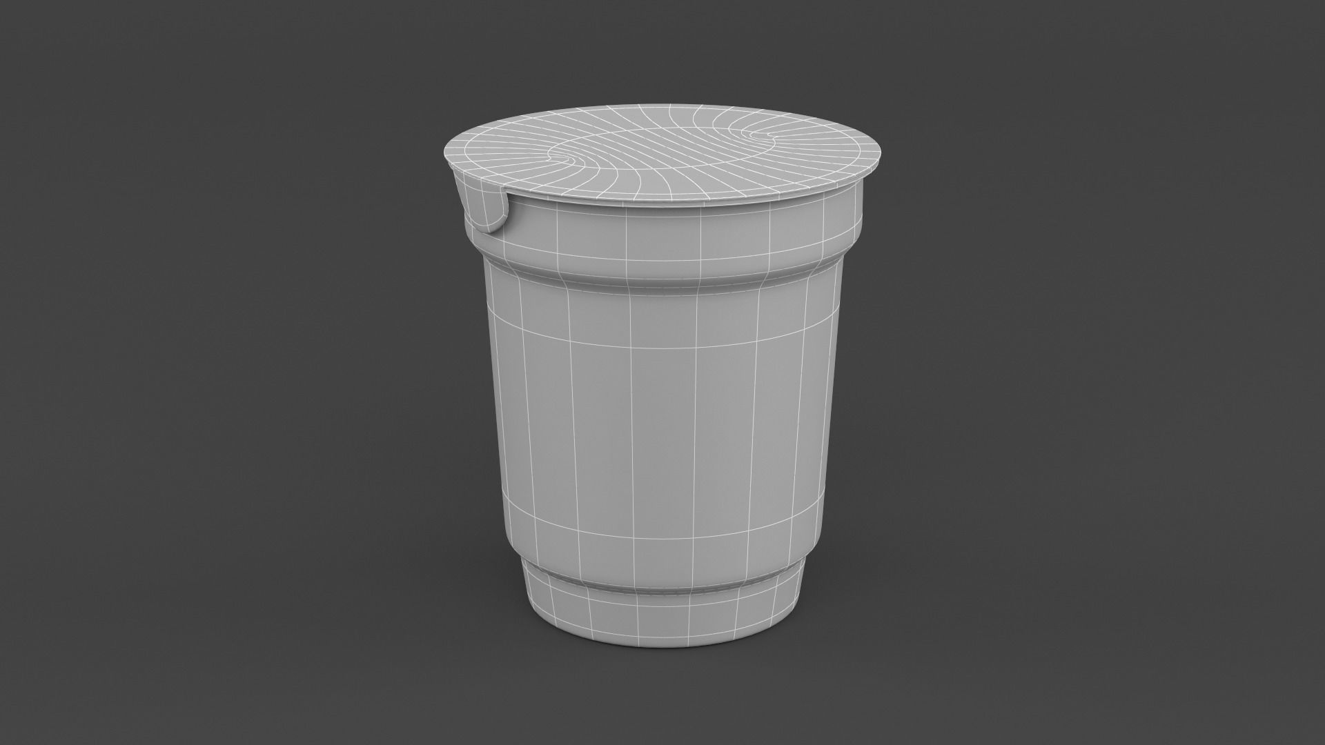Plastic Yogurt Cups 3D model_13
