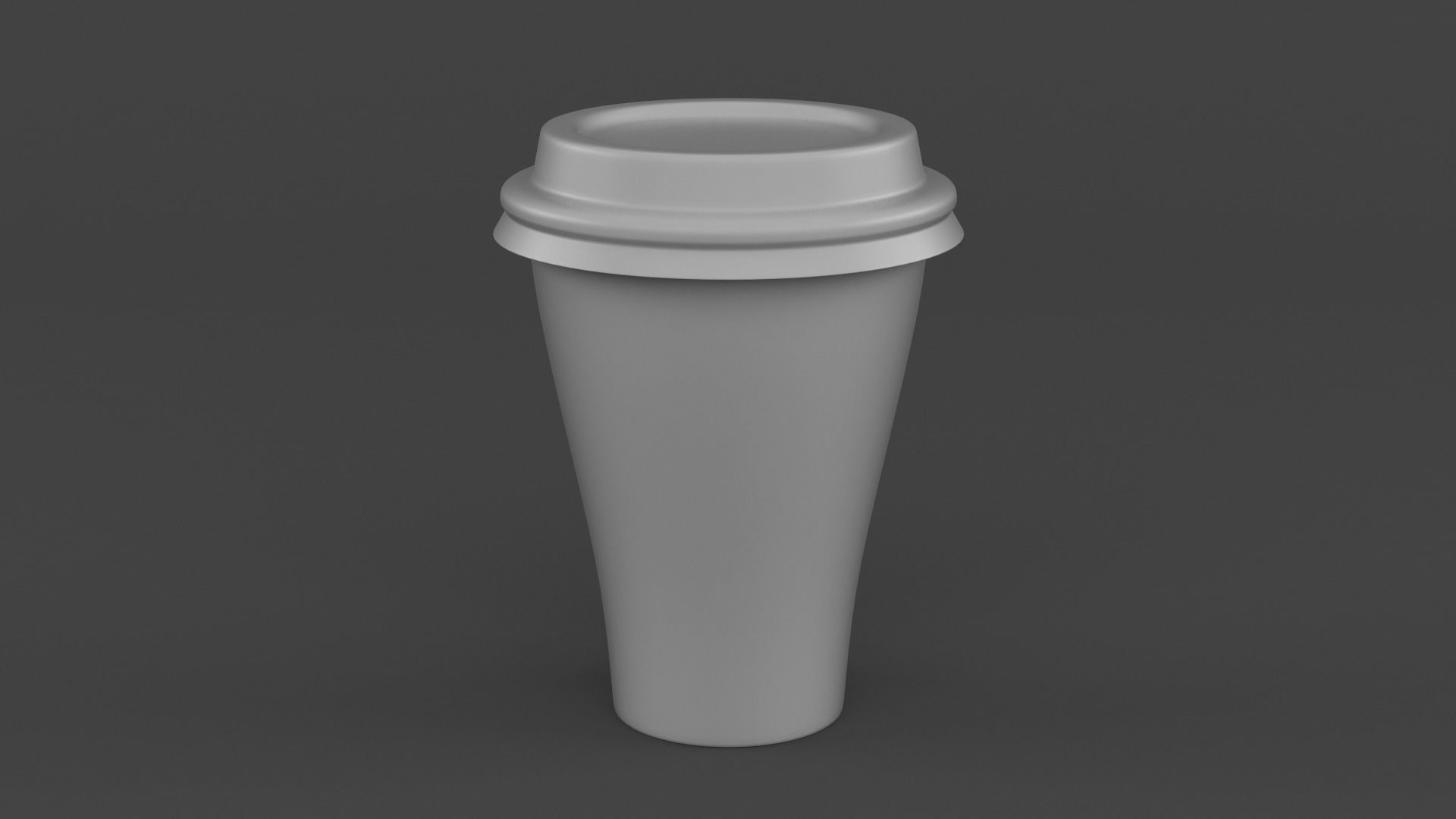 Plastic Yogurt Cups 3D model_4