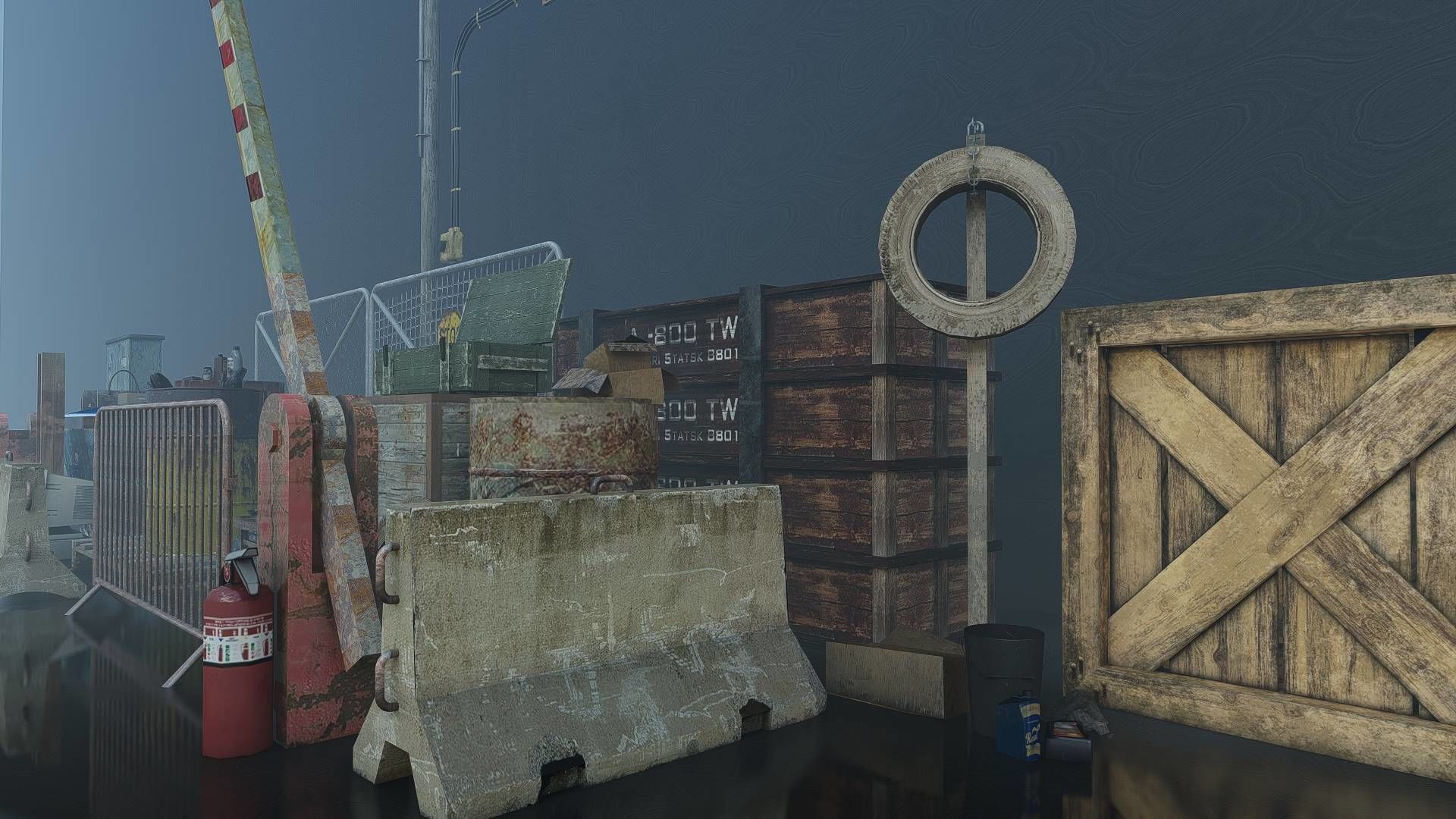 WAR Fixtures Low-poly 3D model_3