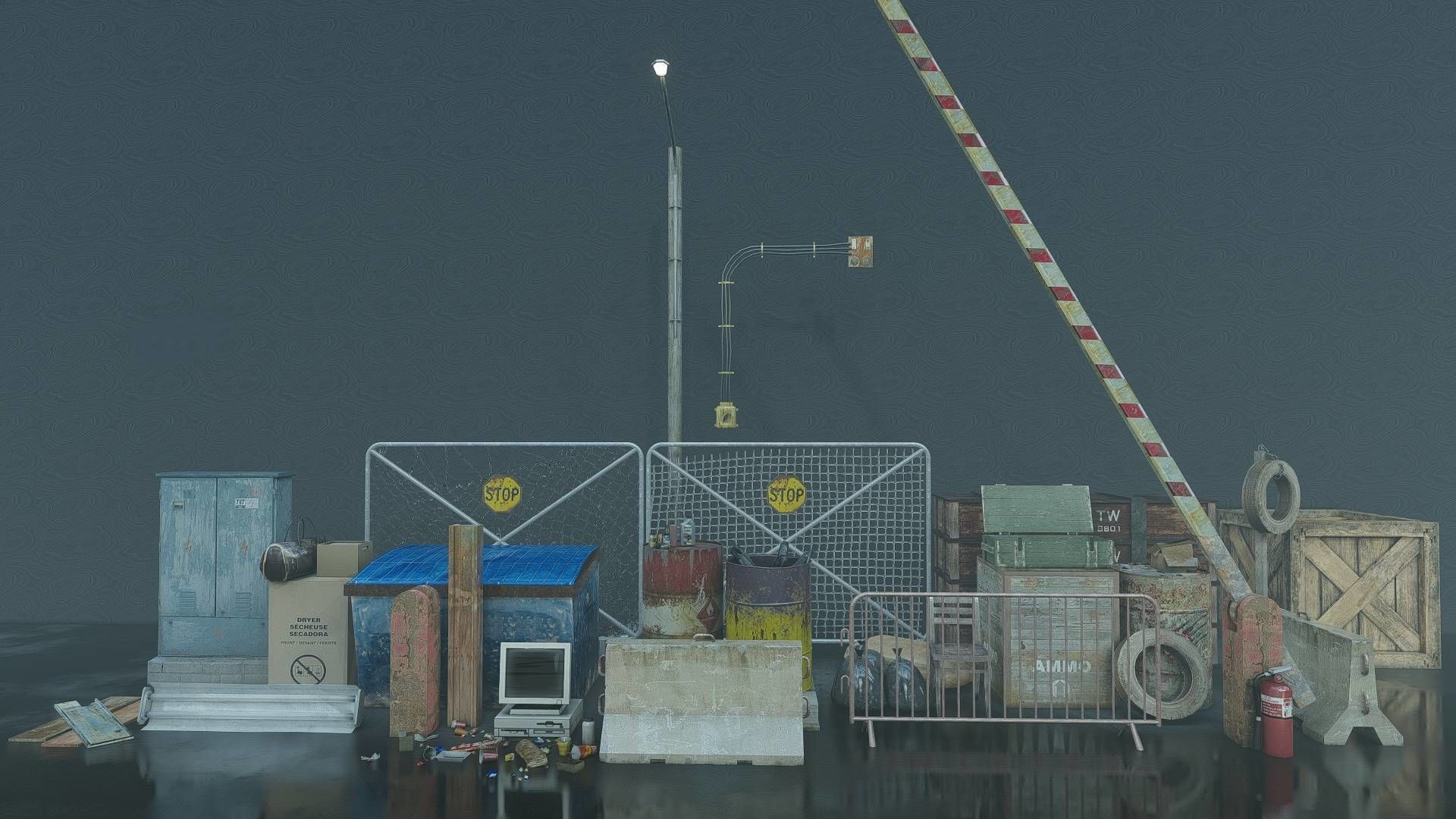 WAR Fixtures Low-poly 3D model_11