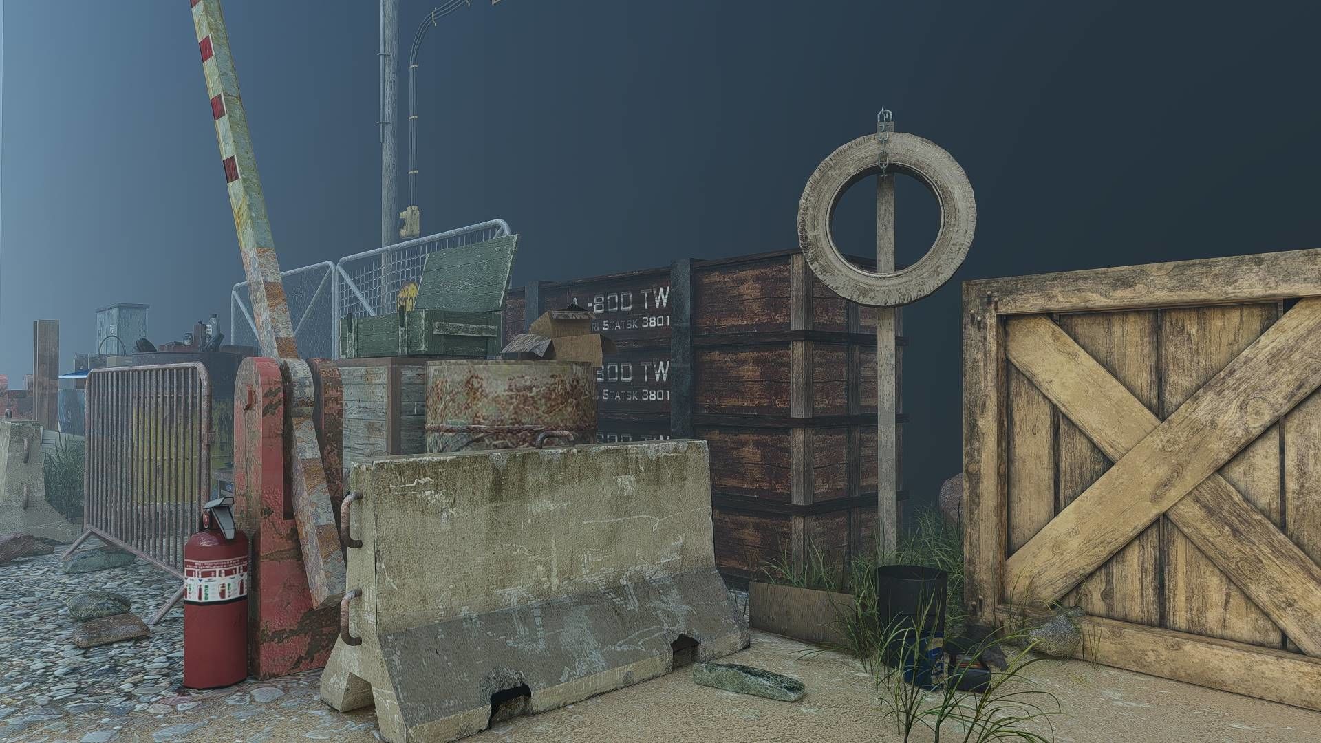 WAR Fixtures Low-poly 3D model_8