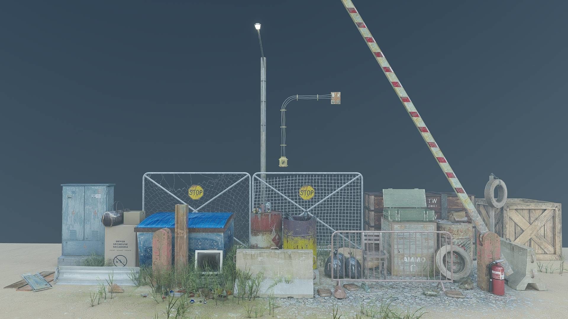 WAR Fixtures Low-poly 3D model_14