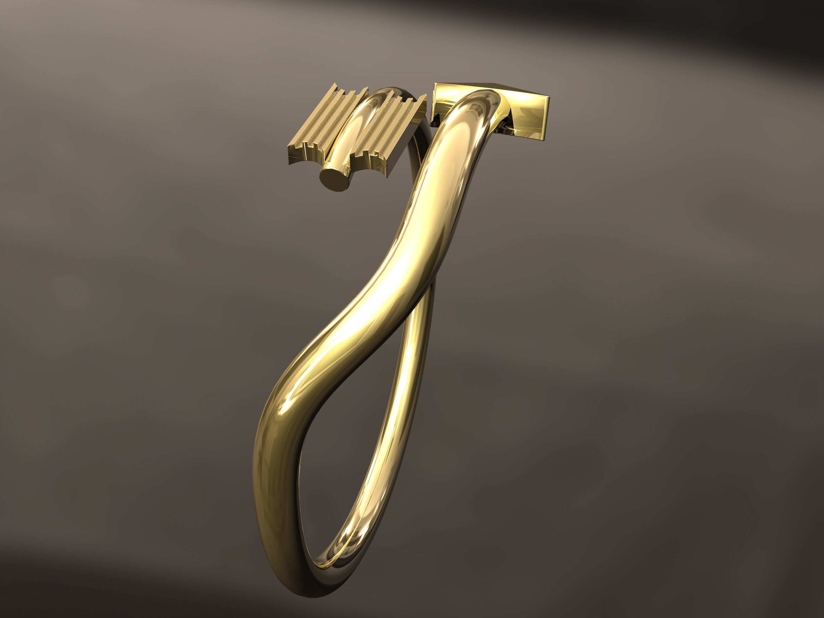 Arrow Ring 3D print model_6