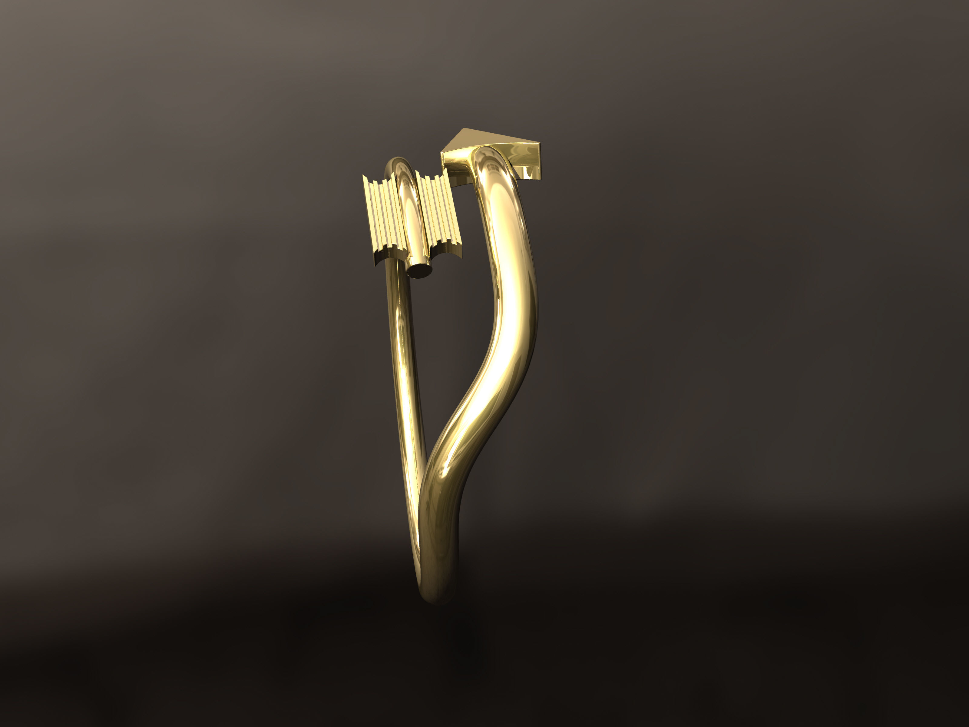 Arrow Ring 3D print model_1