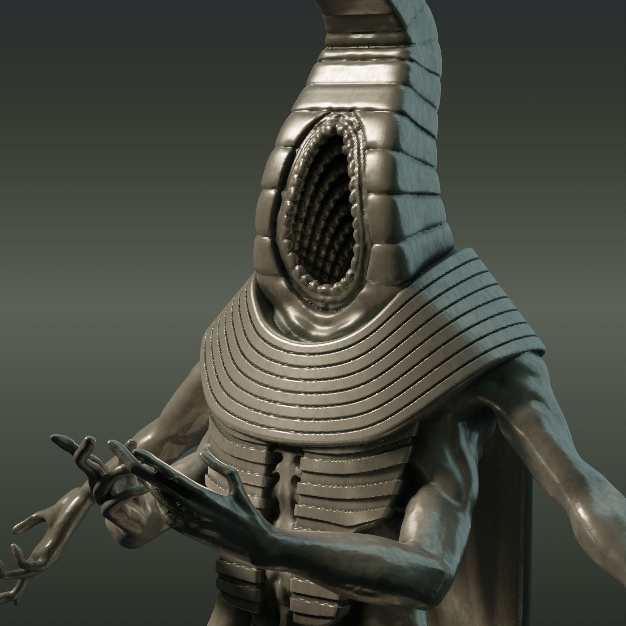 Nyarlathotep Statuette 3D model_4