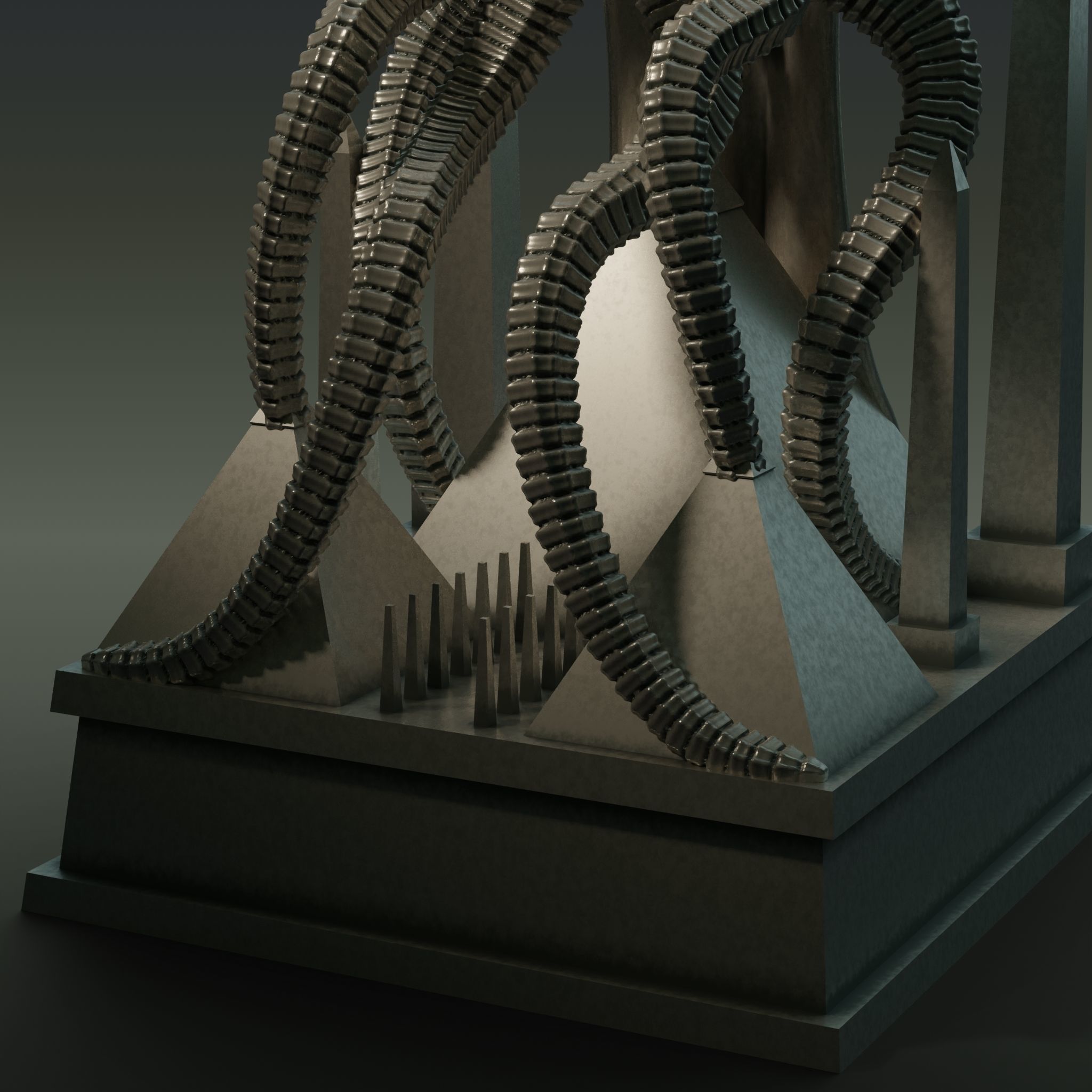 Nyarlathotep Statuette 3D model_7