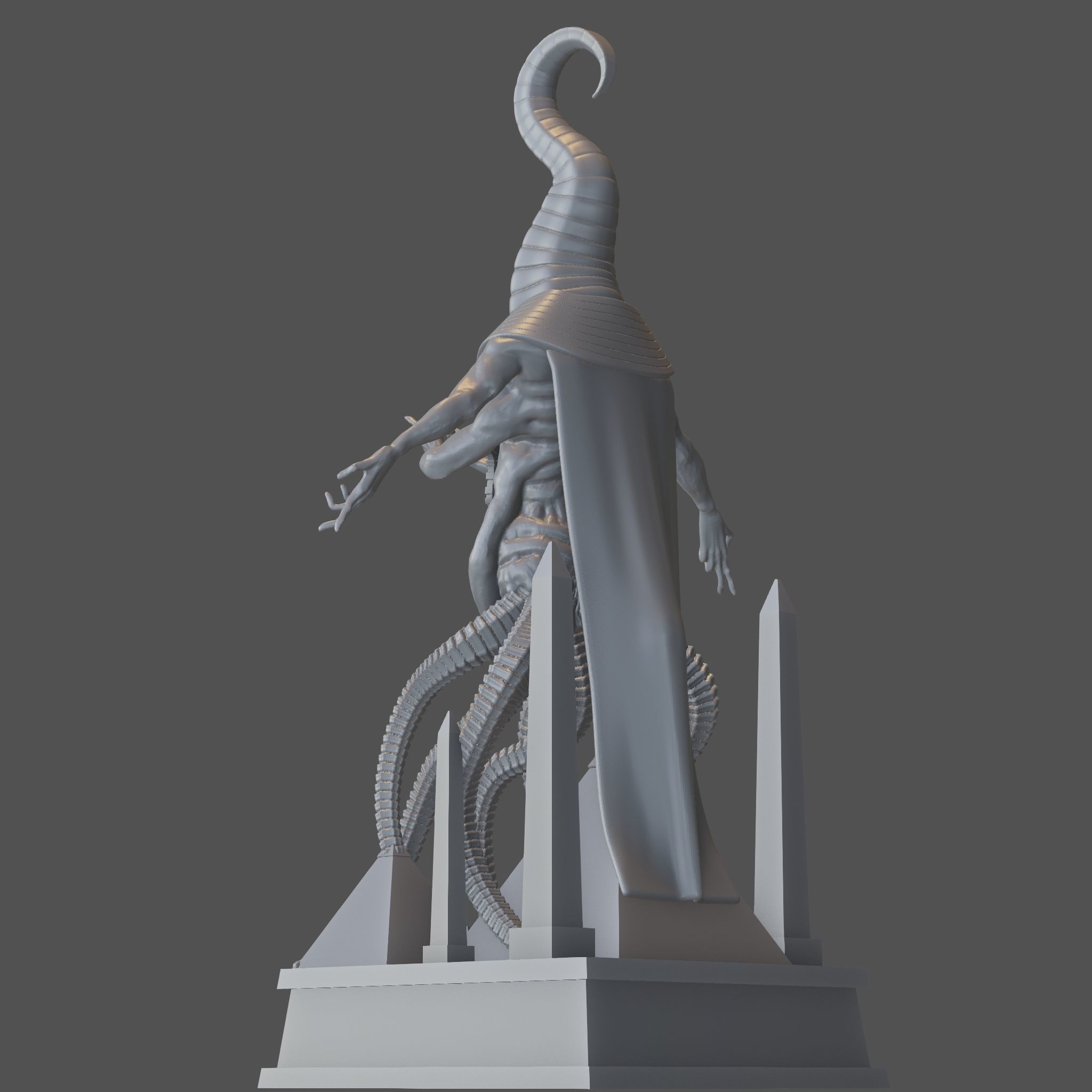 Nyarlathotep Statuette 3D model_8