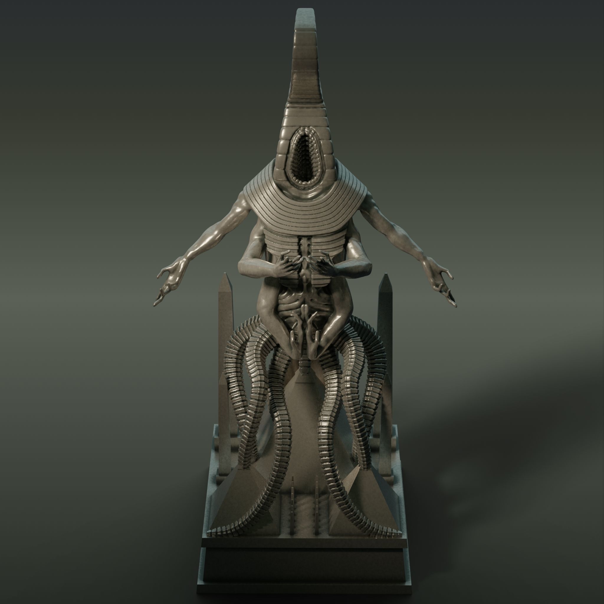 Nyarlathotep Statuette 3D model_3