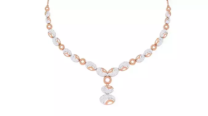 High Jewelry Italian Diamond Necklace Earrings set 3dm render 3D print model