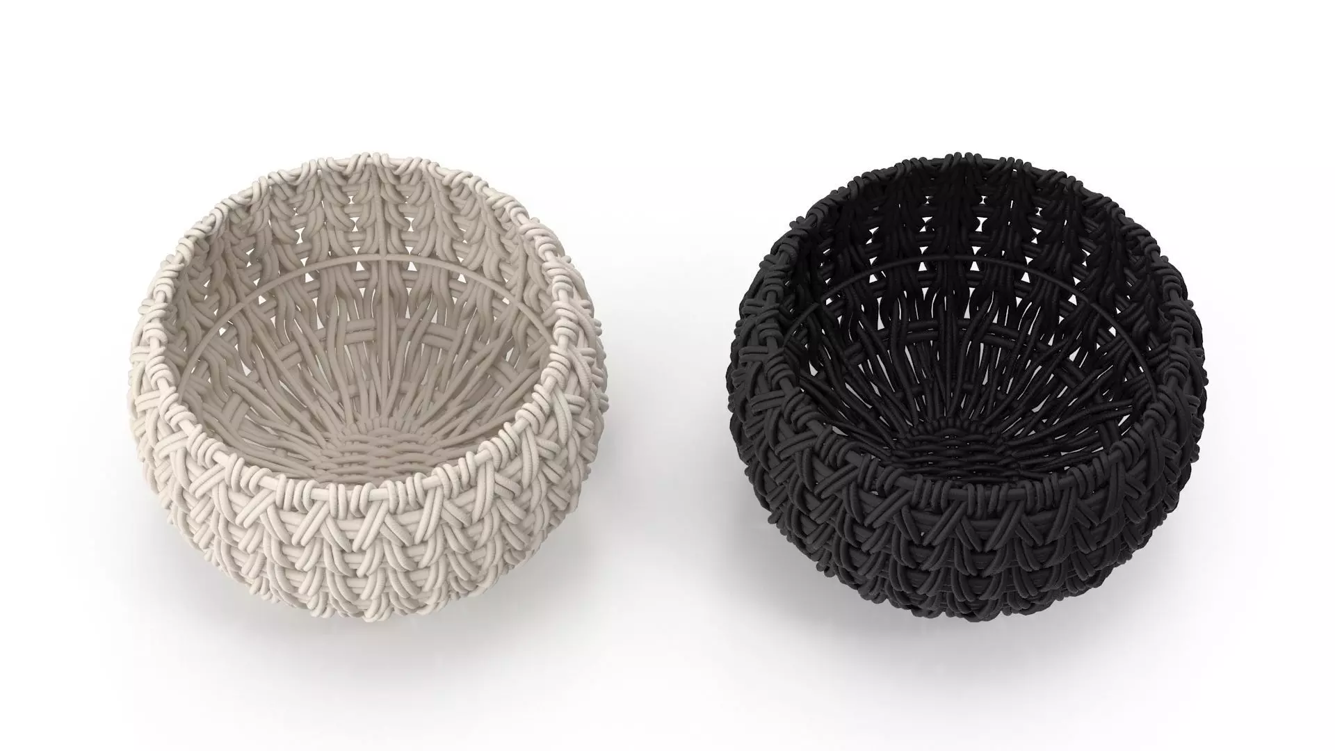 Storage Basket - Small Low-poly 3D model_0