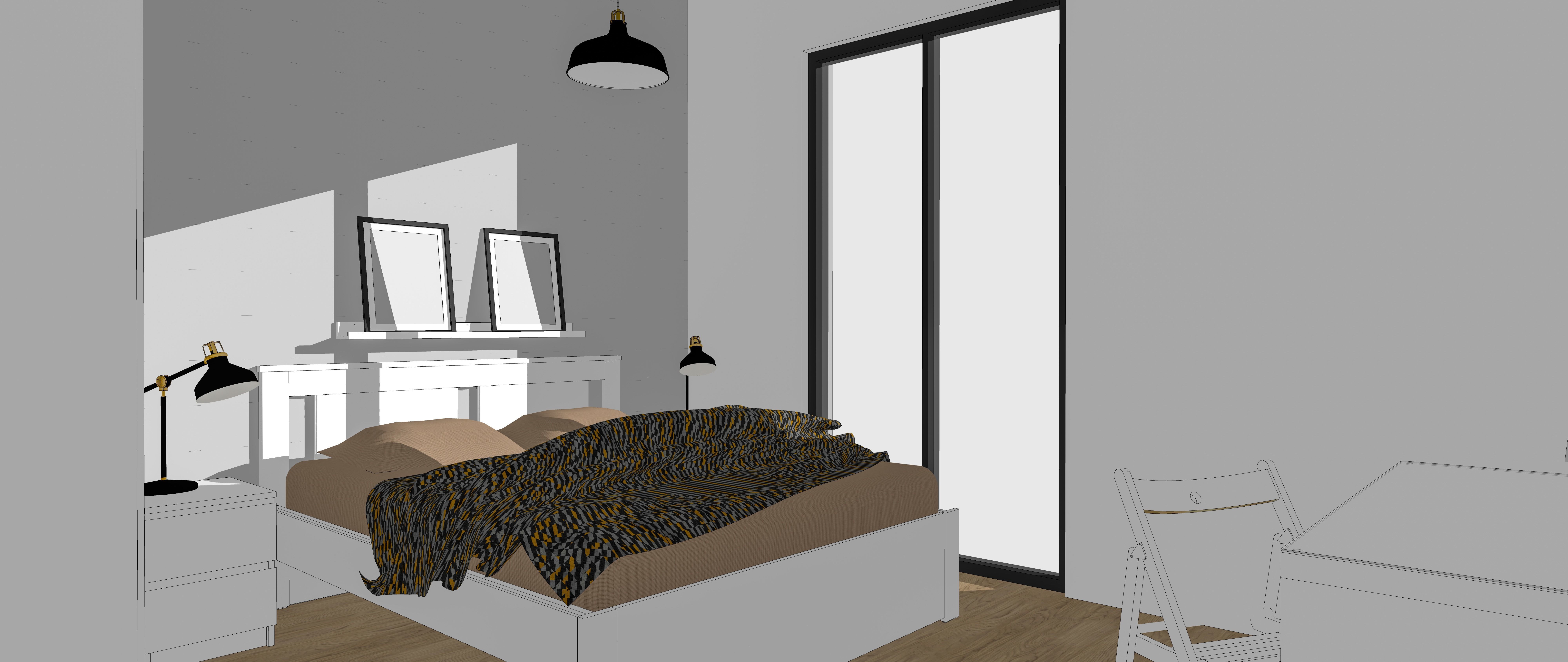 2plus1 house template 3D model_5