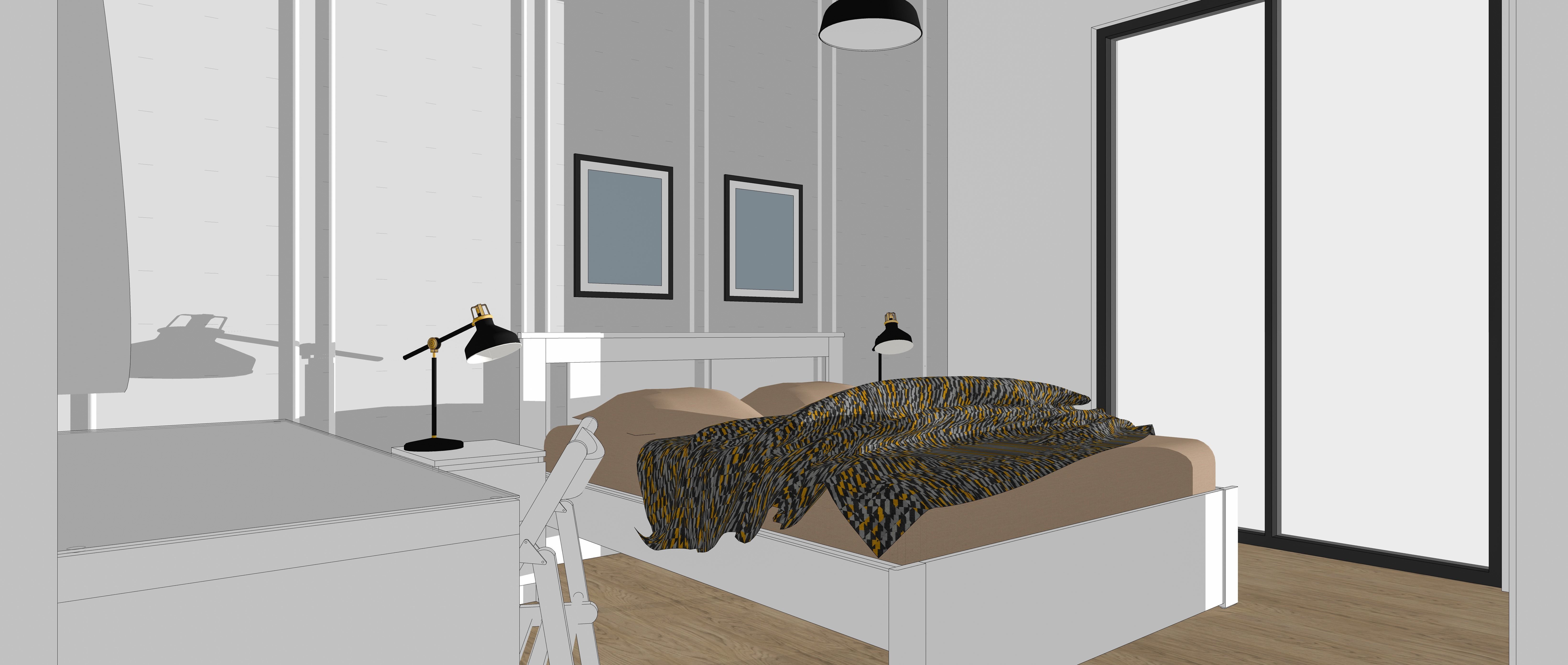 2plus1 house template 3D model_4