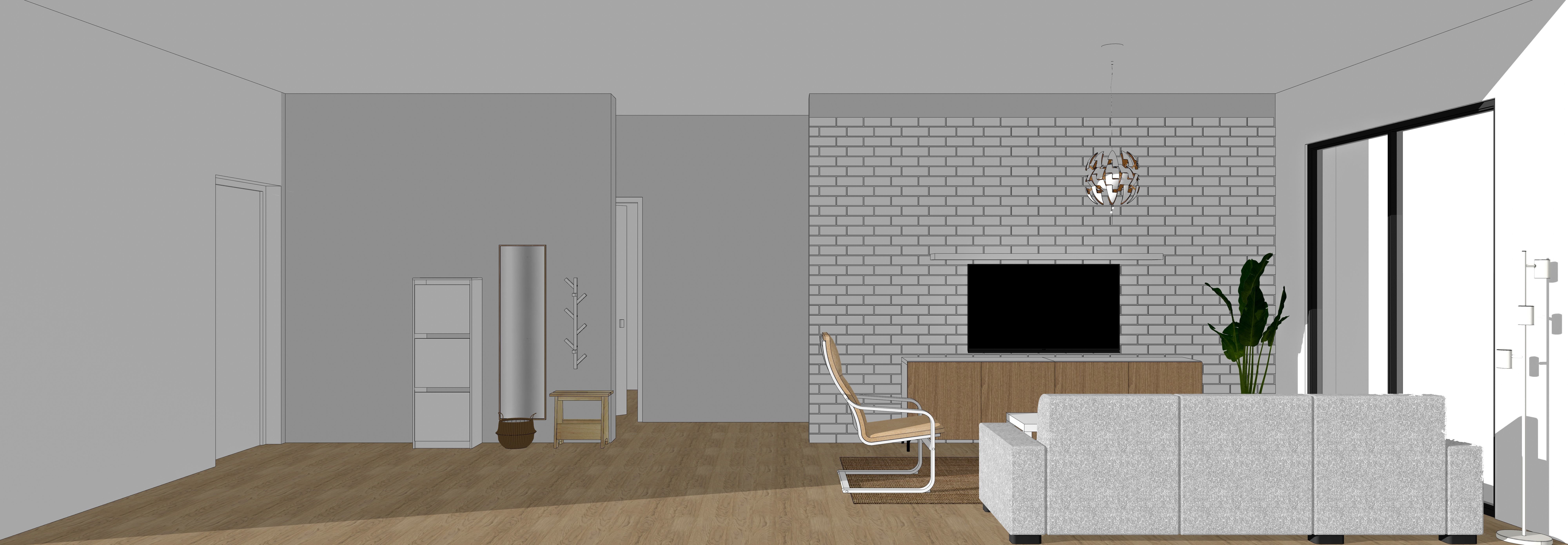 2plus1 house template 3D model_8