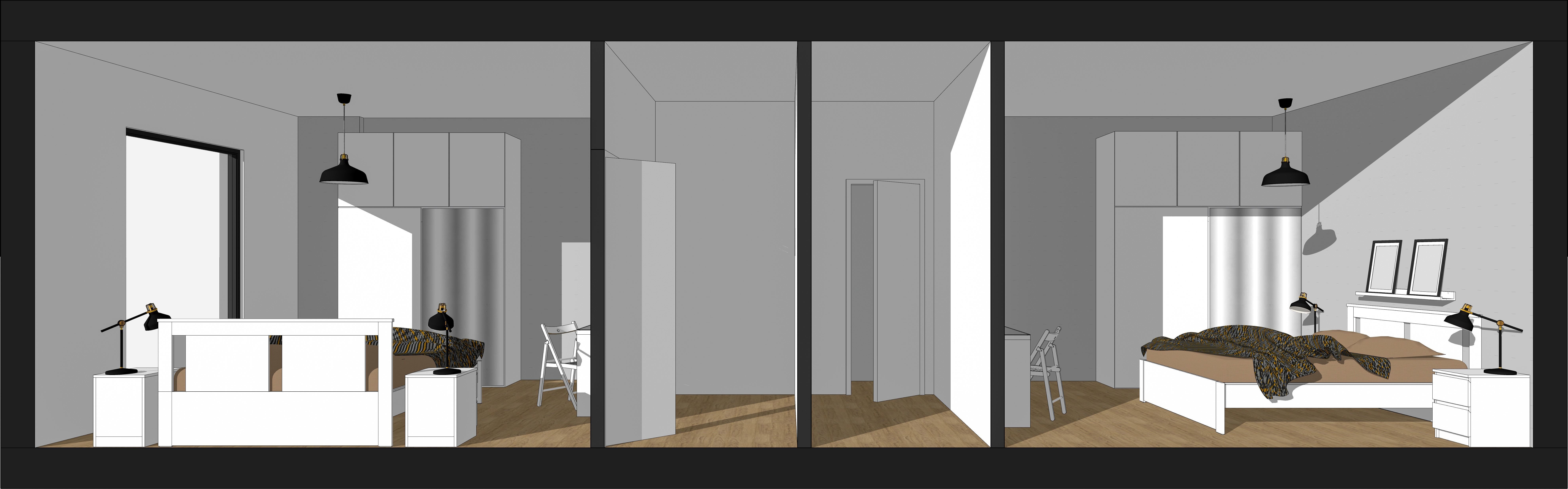 2plus1 house template 3D model_2