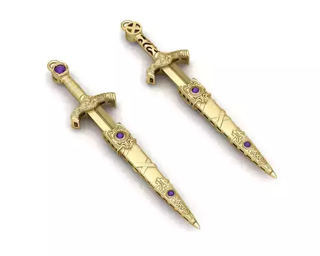 Sword Man Pendant