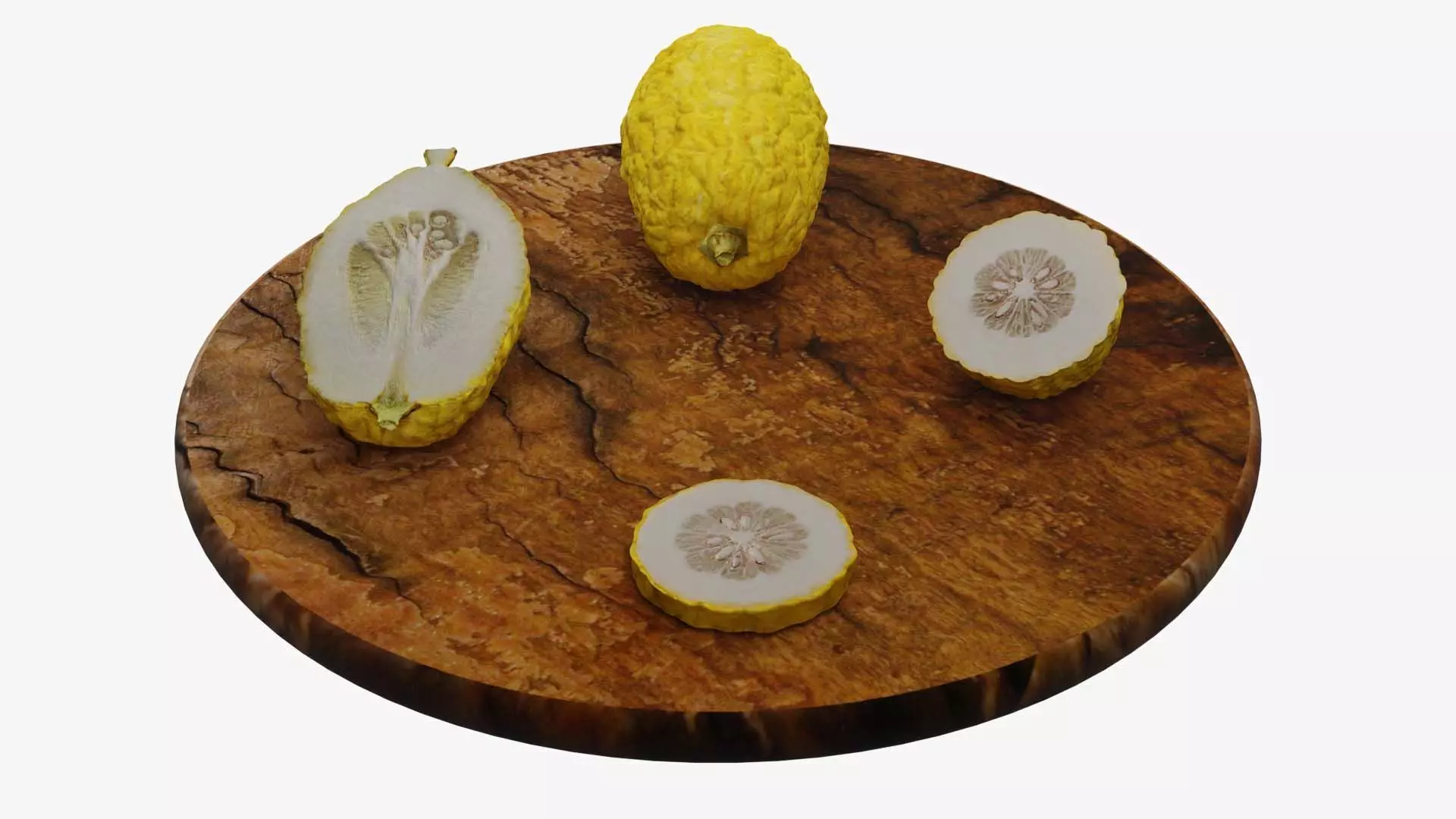 Etrog - Citrus medica 3D model_0