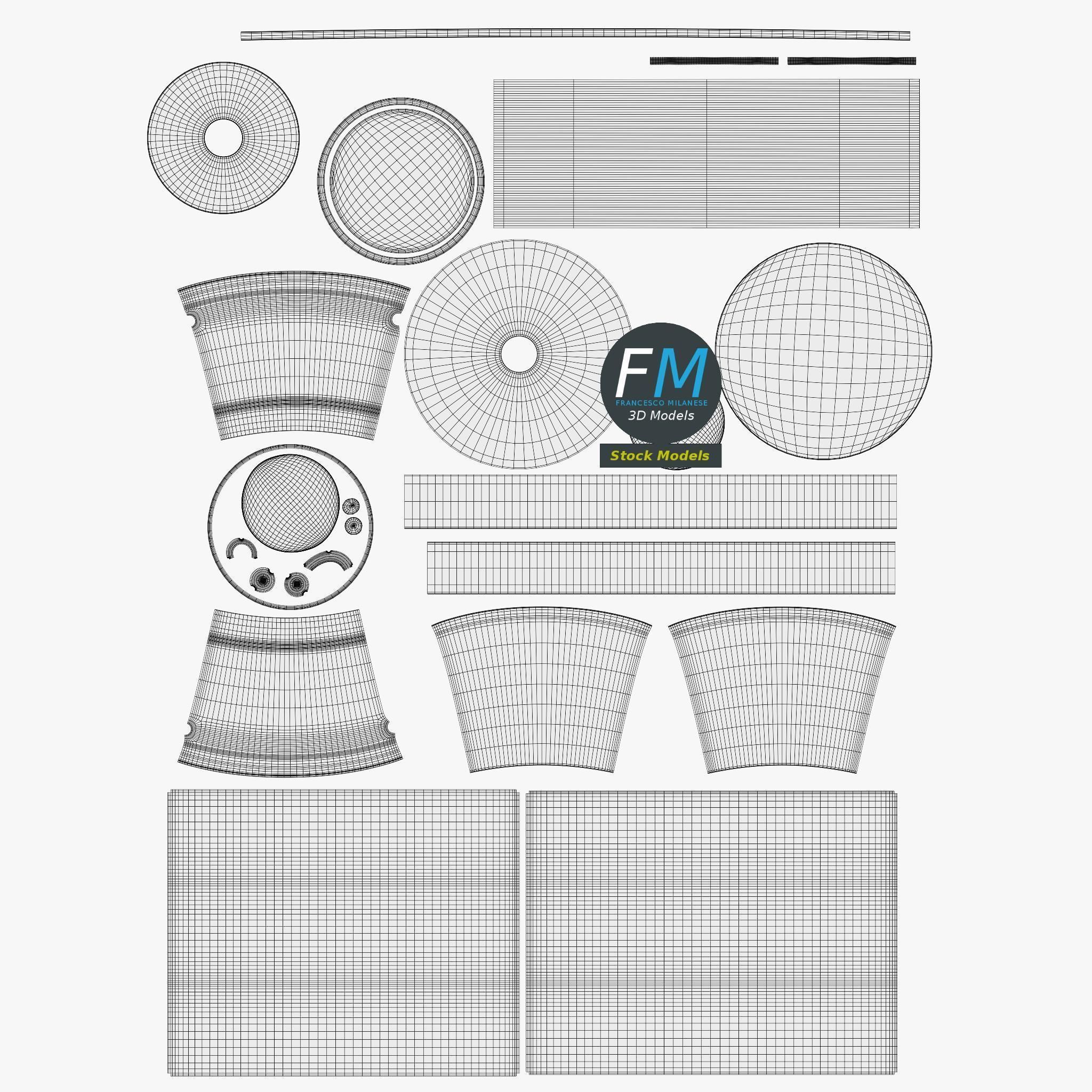 Wine bucket on stand 2 3D model_11