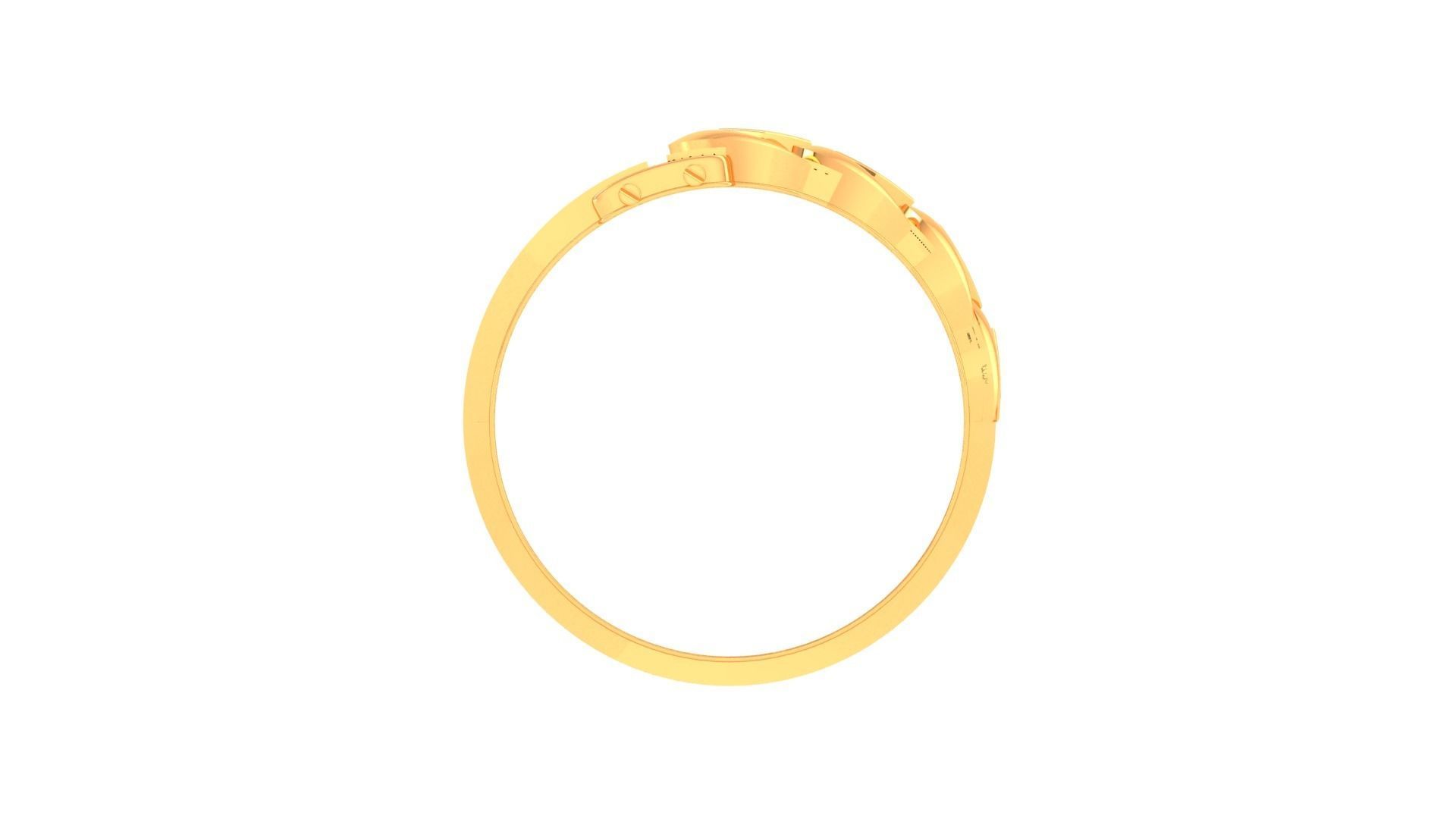 Belt Men Groom Gents Diamond Ring 3dm stl obj mtl 3mf glb gltf 3D print model_9
