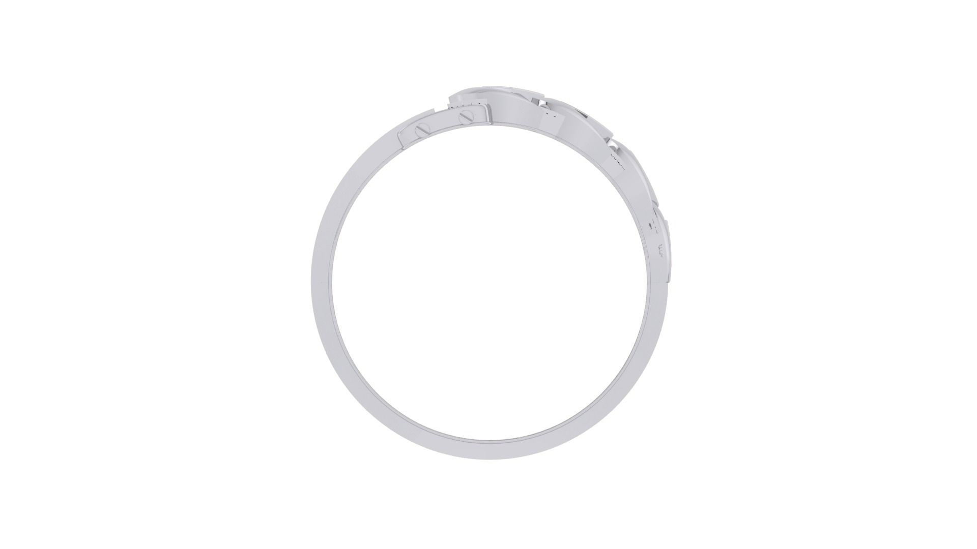 Belt Men Groom Gents Diamond Ring 3dm stl obj mtl 3mf glb gltf 3D print model_10