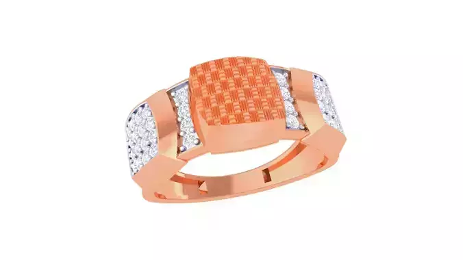 Men Groom Gents Diamond Ring 3dm stl obj mtl 3mf glb gltf